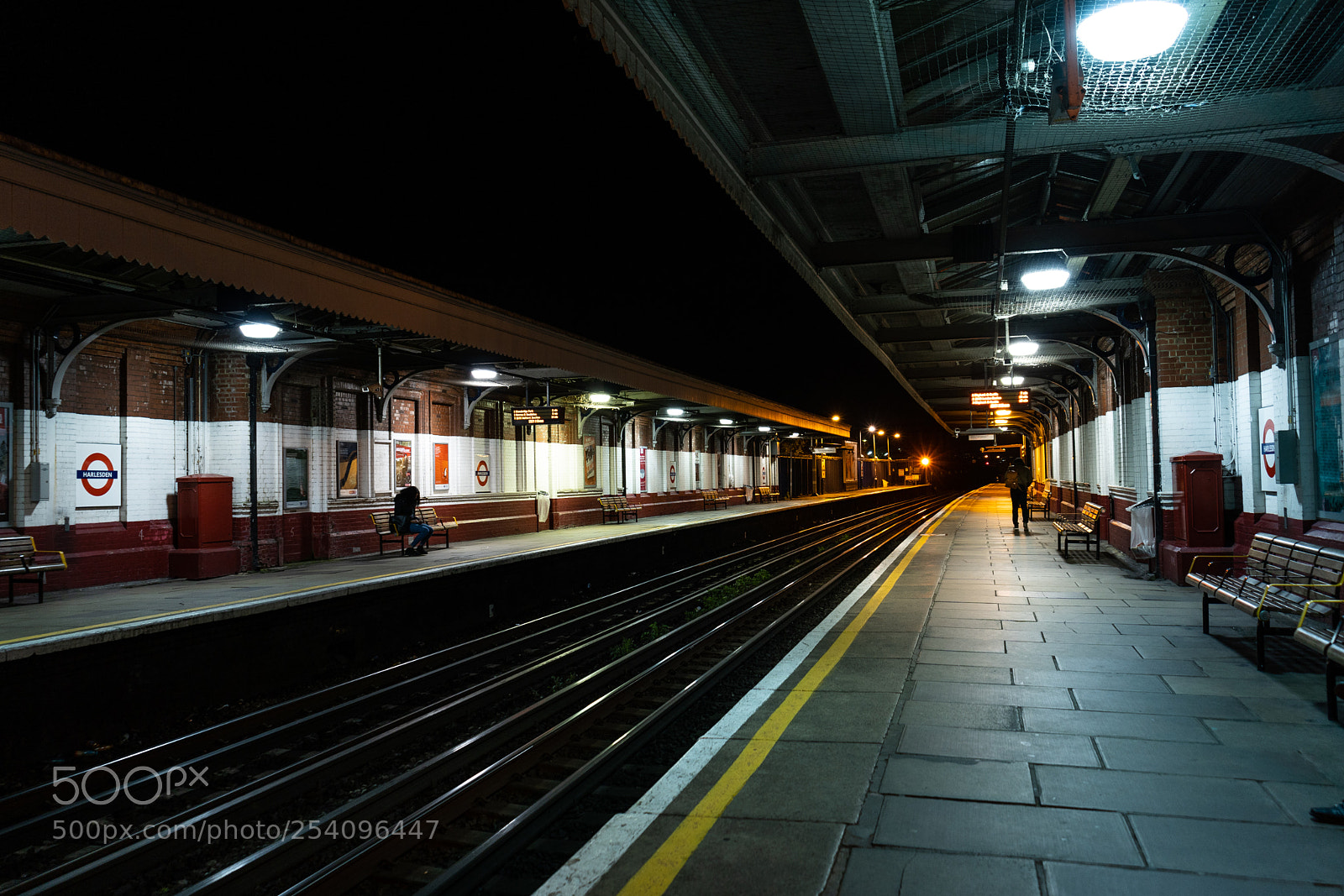 Sony a7 III sample photo. Night station photography