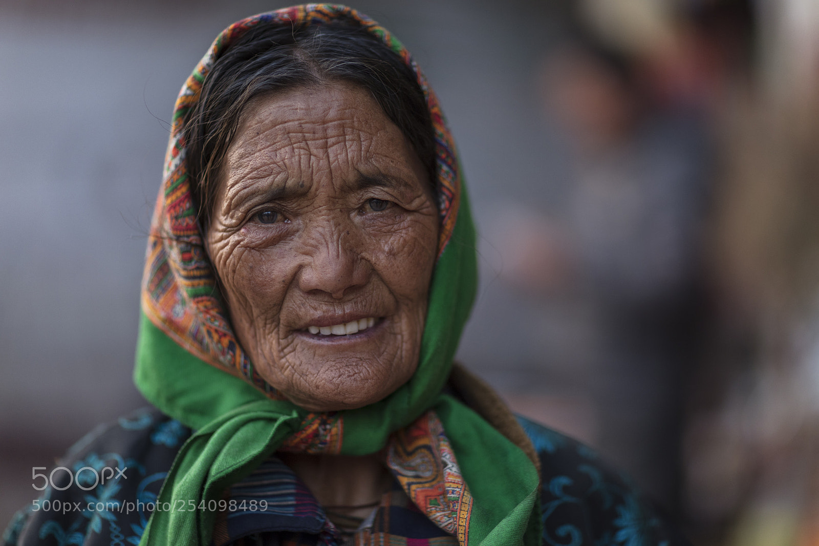 Canon EOS 5DS R sample photo. Tibetan face photography