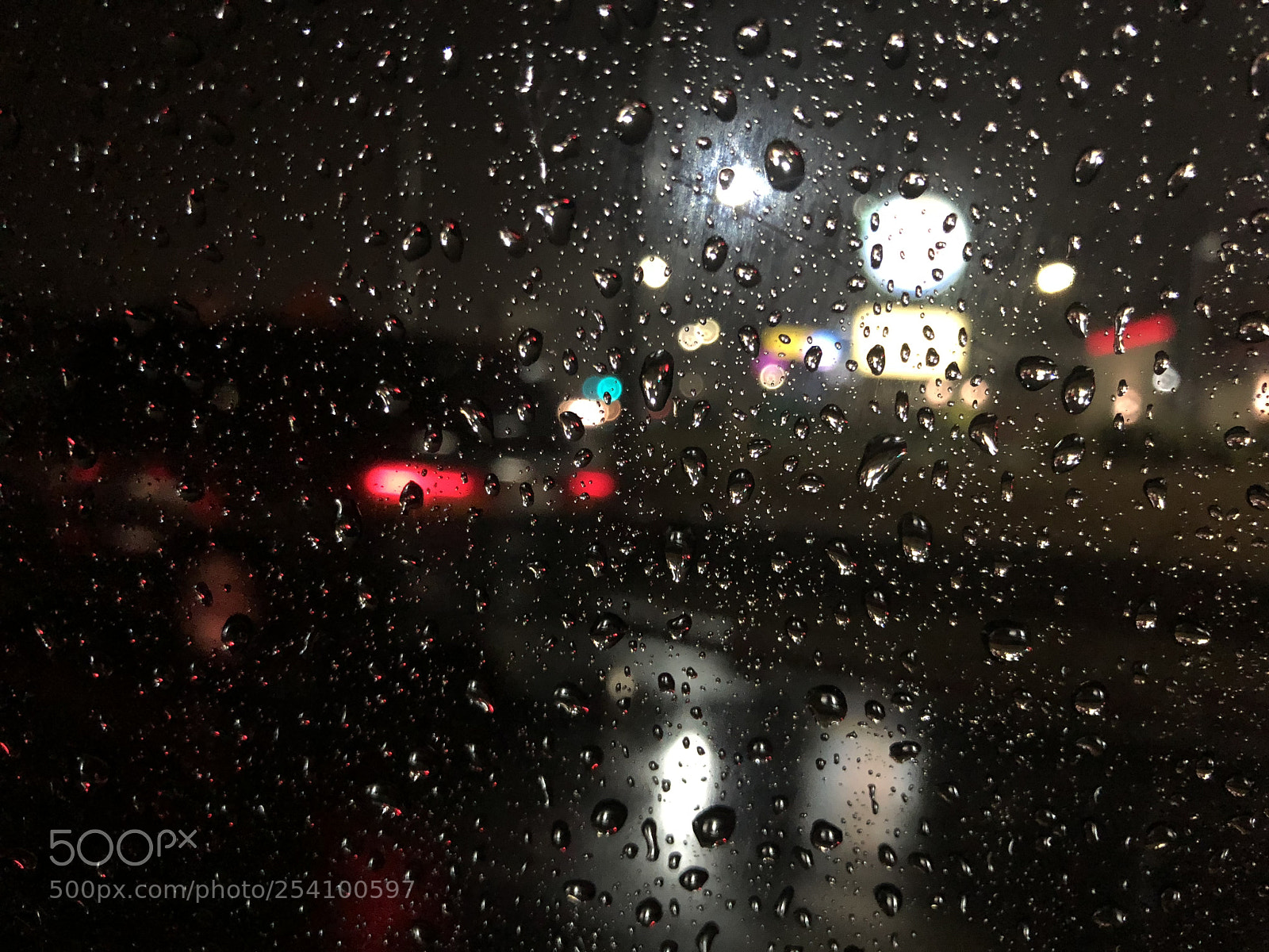 Apple iPhone 8 sample photo. Rainy night photography