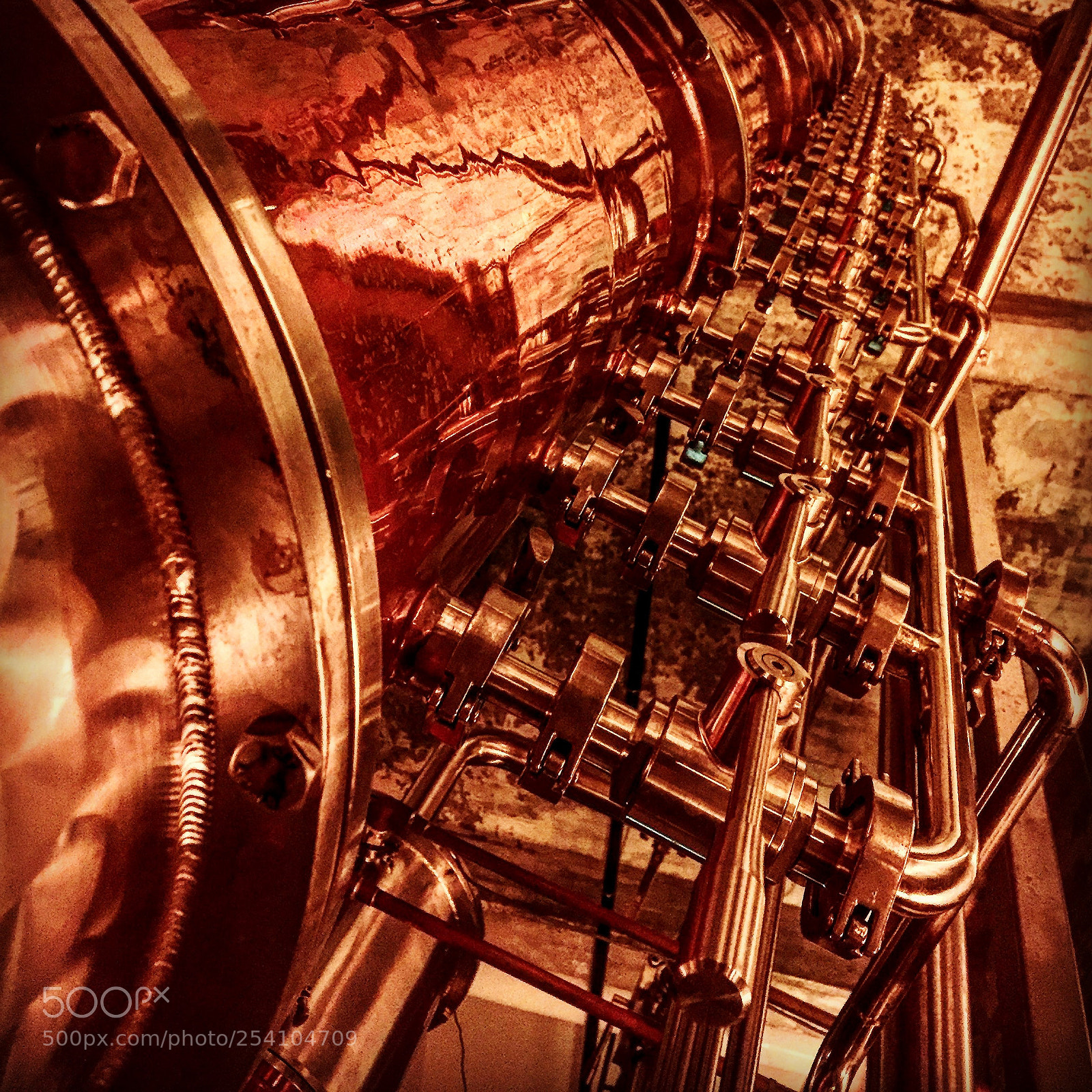 Apple iPhone 6 sample photo. Copper distiller photography