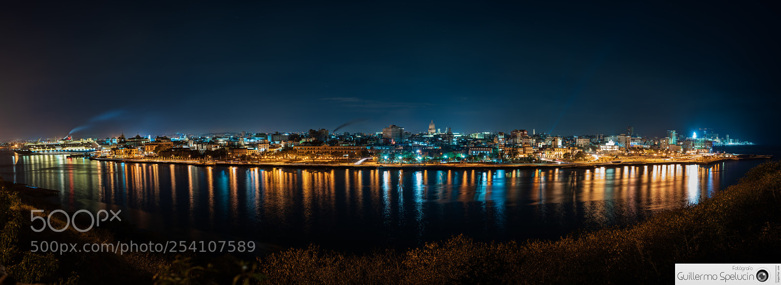 Sony a7R II sample photo. Night panoramic view of photography