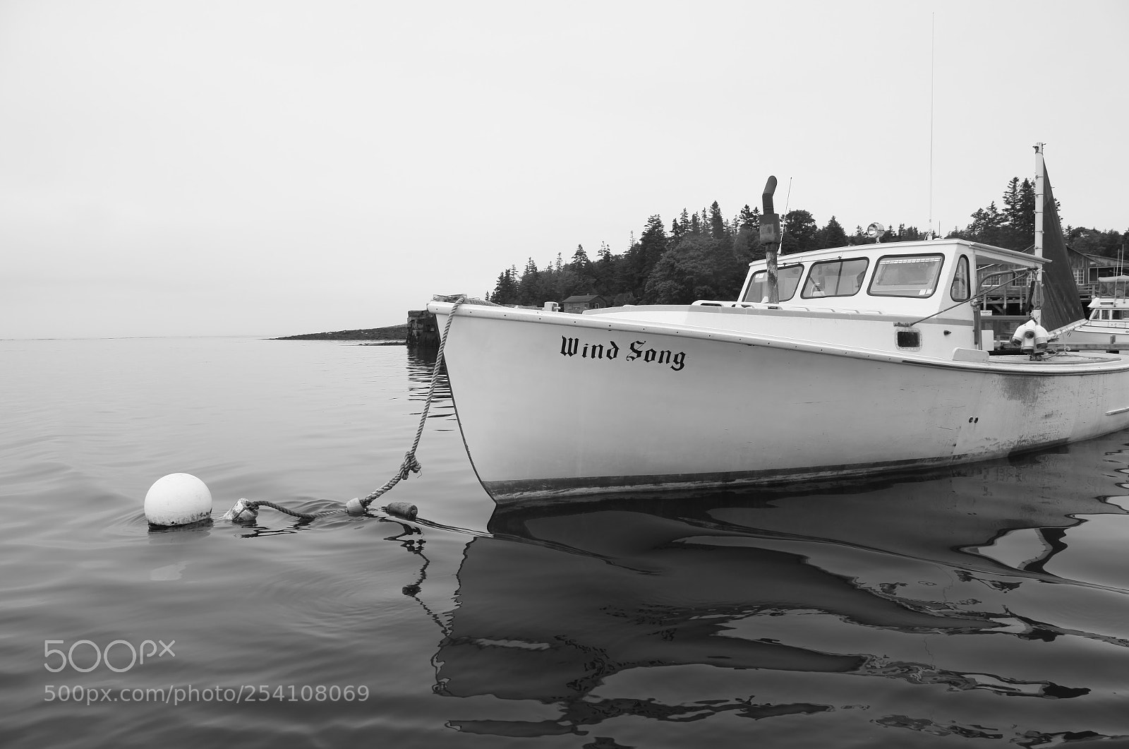 Canon EOS 5D Mark II sample photo. Docked lobster boat photography