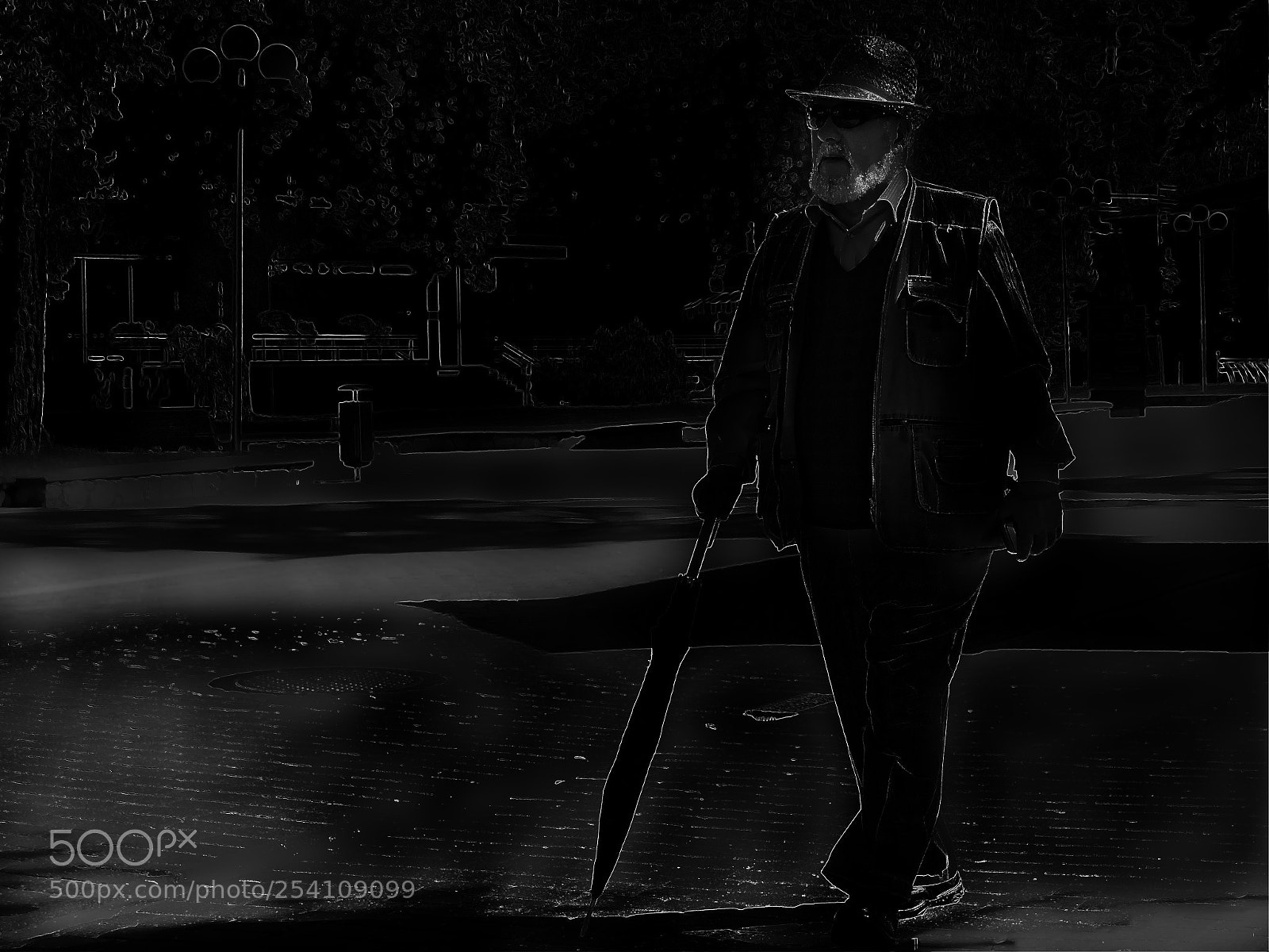 Panasonic Lumix DMC-GX8 sample photo. Man with umbrella... photography