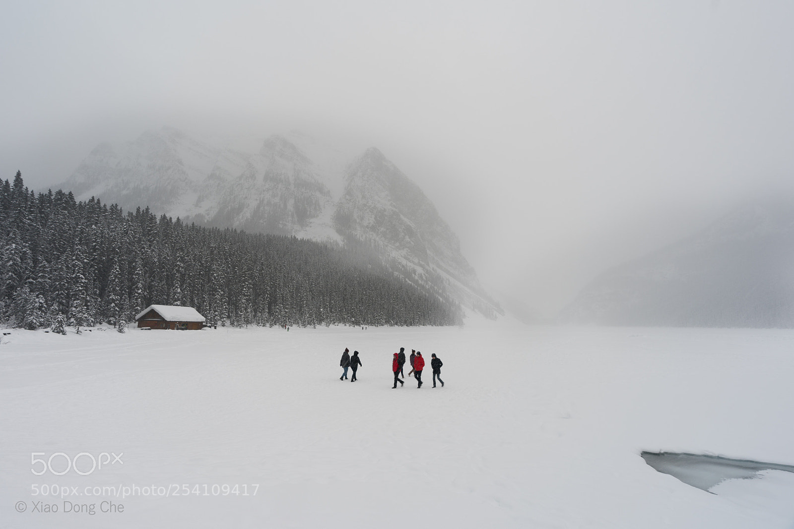 Sony a9 sample photo. Lake louise in winter photography