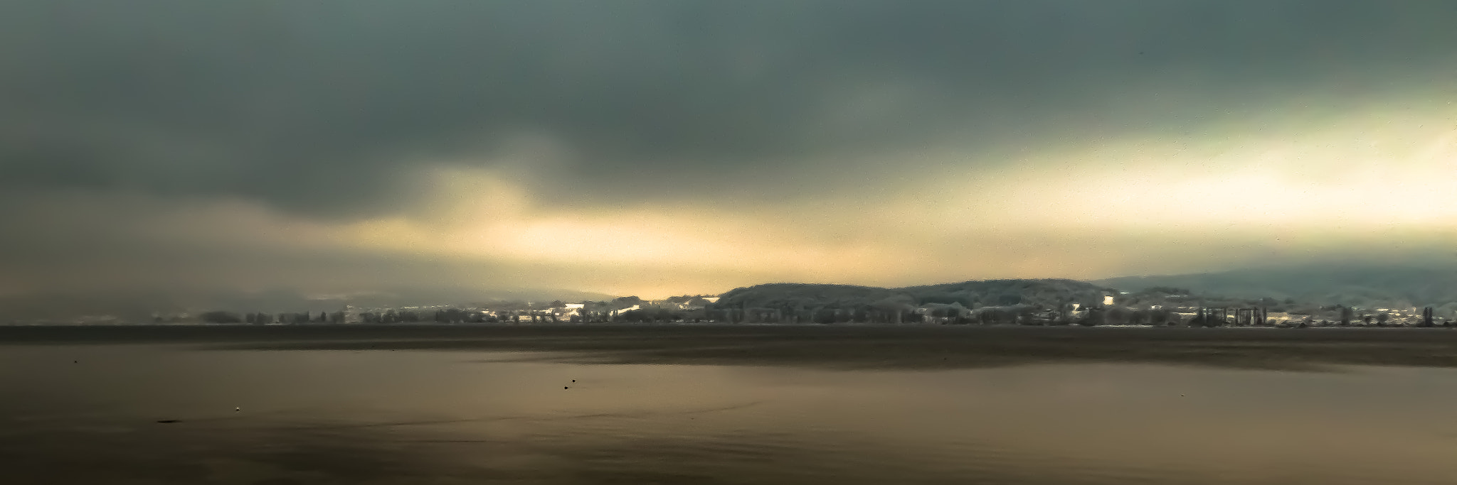 Panasonic DC-TZ91 sample photo. Morgenschnee auf dem see photography