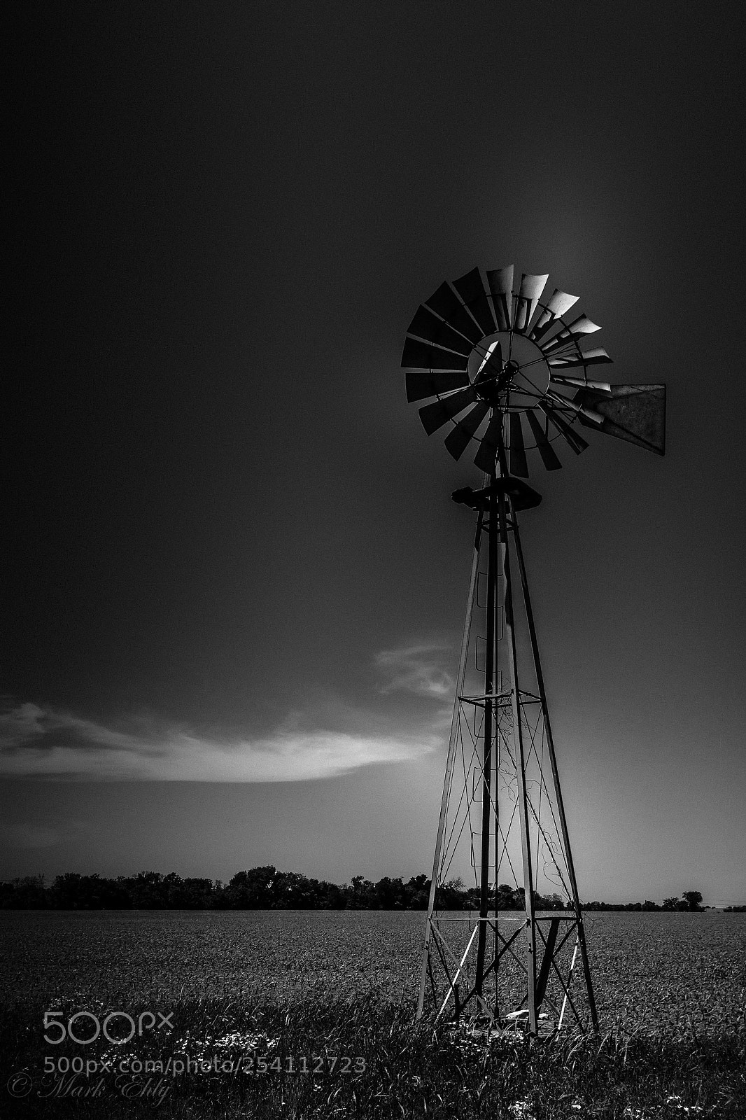 Canon EOS 6D Mark II sample photo. Windmill b&w photography