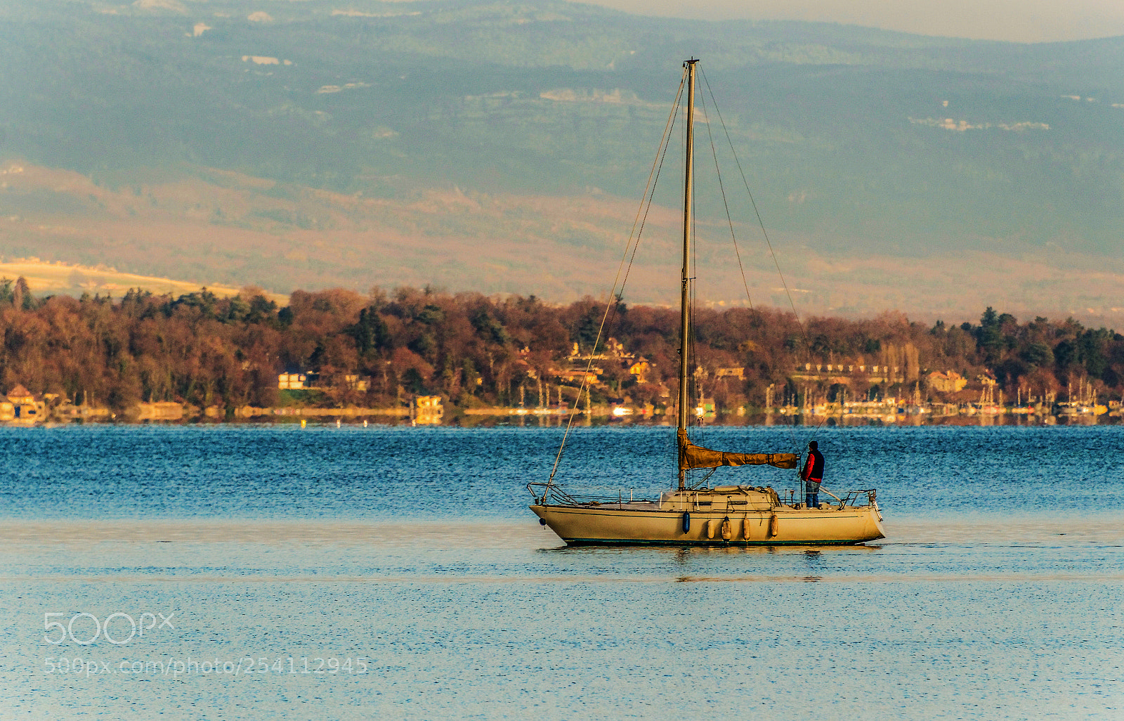 Nikon D800 sample photo. Sailboat at dawn photography