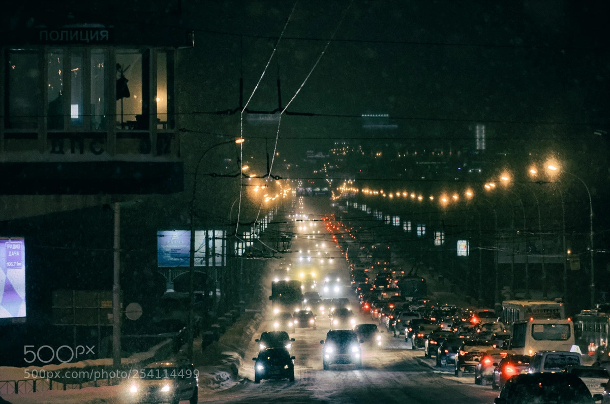 Nikon D7000 sample photo. Вечерний Новосибирск photography