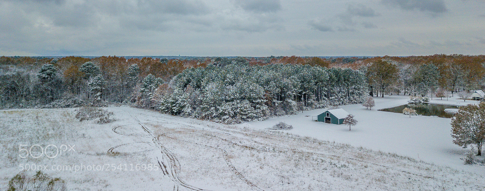 DJI FC220 sample photo. Aerialsnow photography