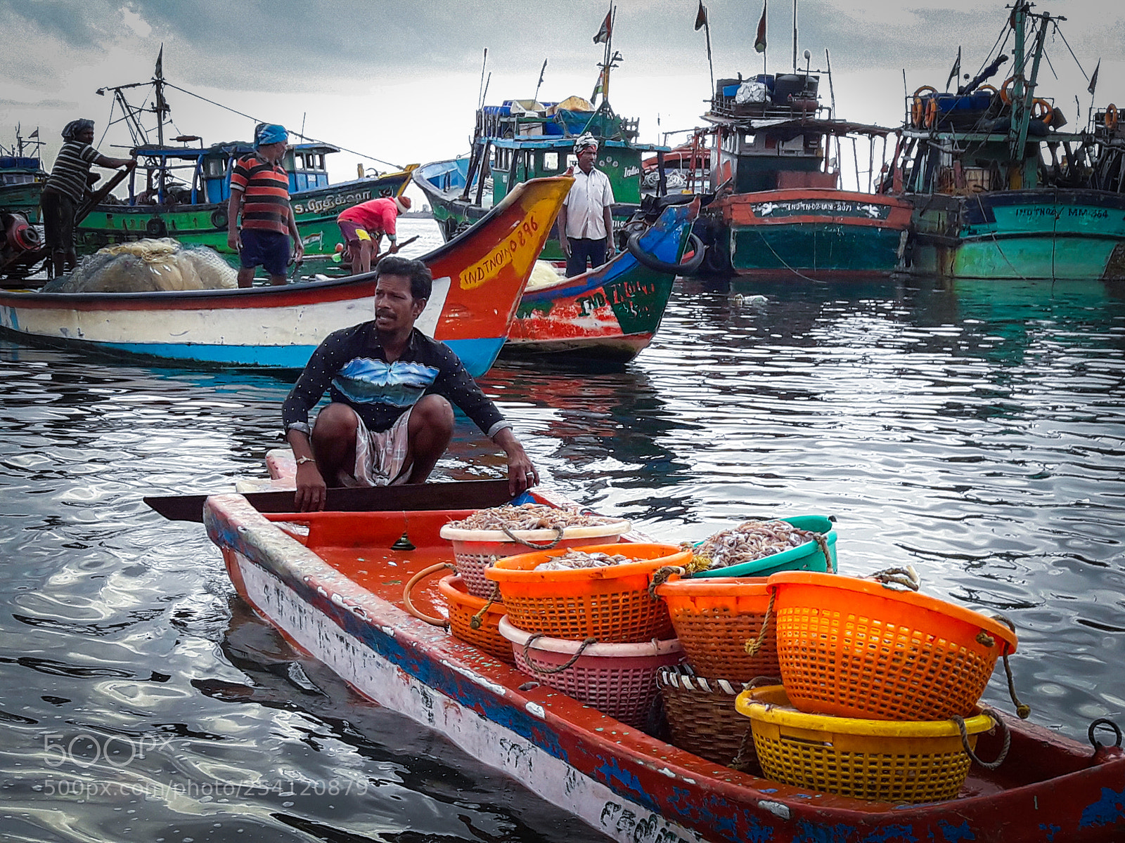 Samsung Galaxy J7 Neo sample photo. Fishermen photography