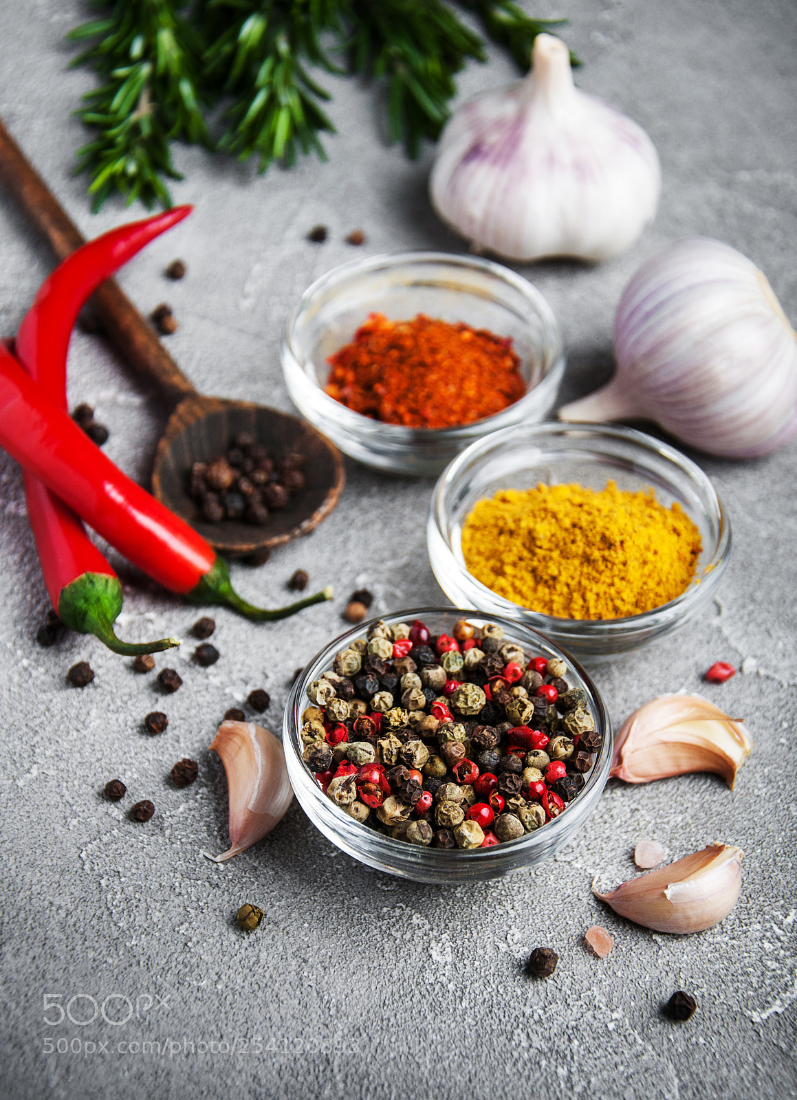 Nikon D90 sample photo. Different kind of spices photography