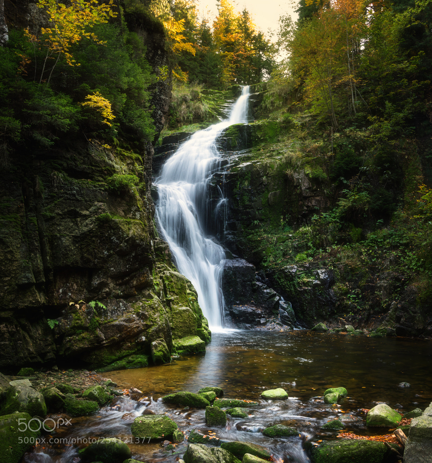Nikon D5300 sample photo. Waterfall kamienczyka, poland photography