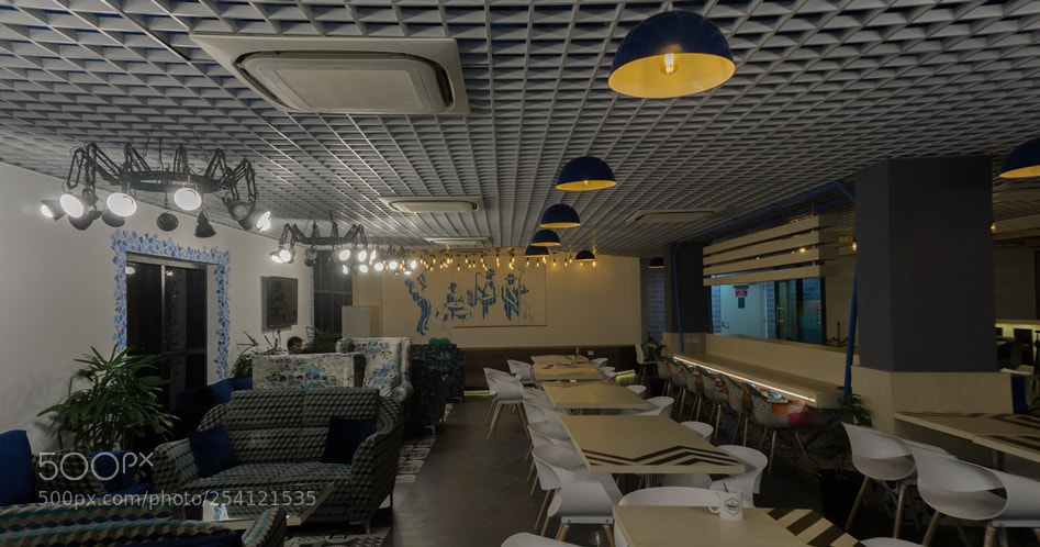 Sony a6000 sample photo. Smartworks chennai - cafeteria photography