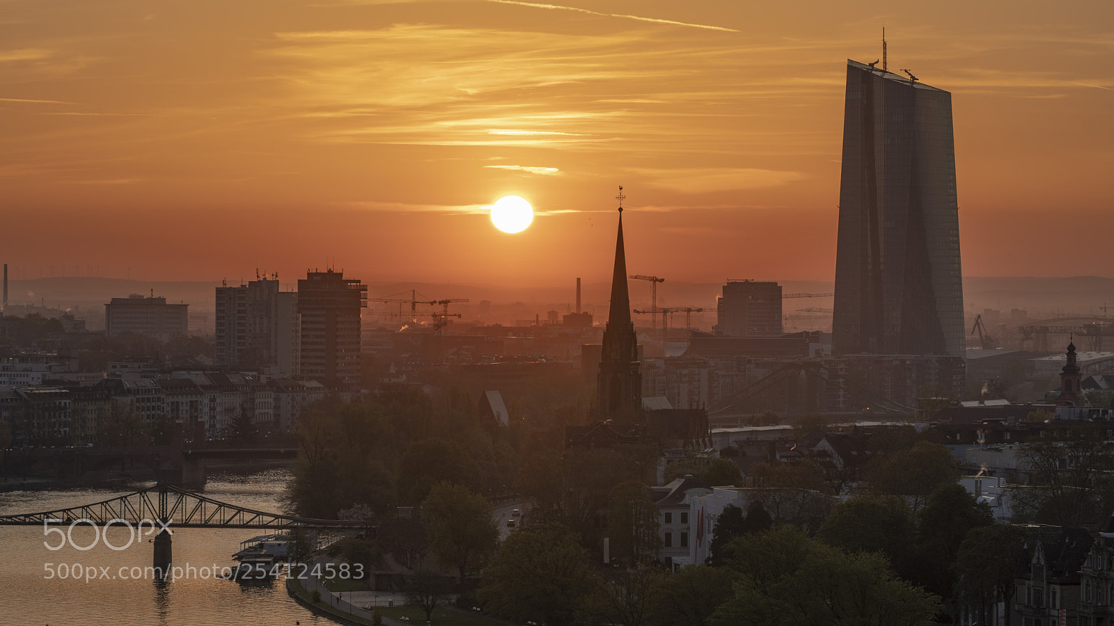 Sony a7R III sample photo. Frankfurt am main sunrise 1 photography