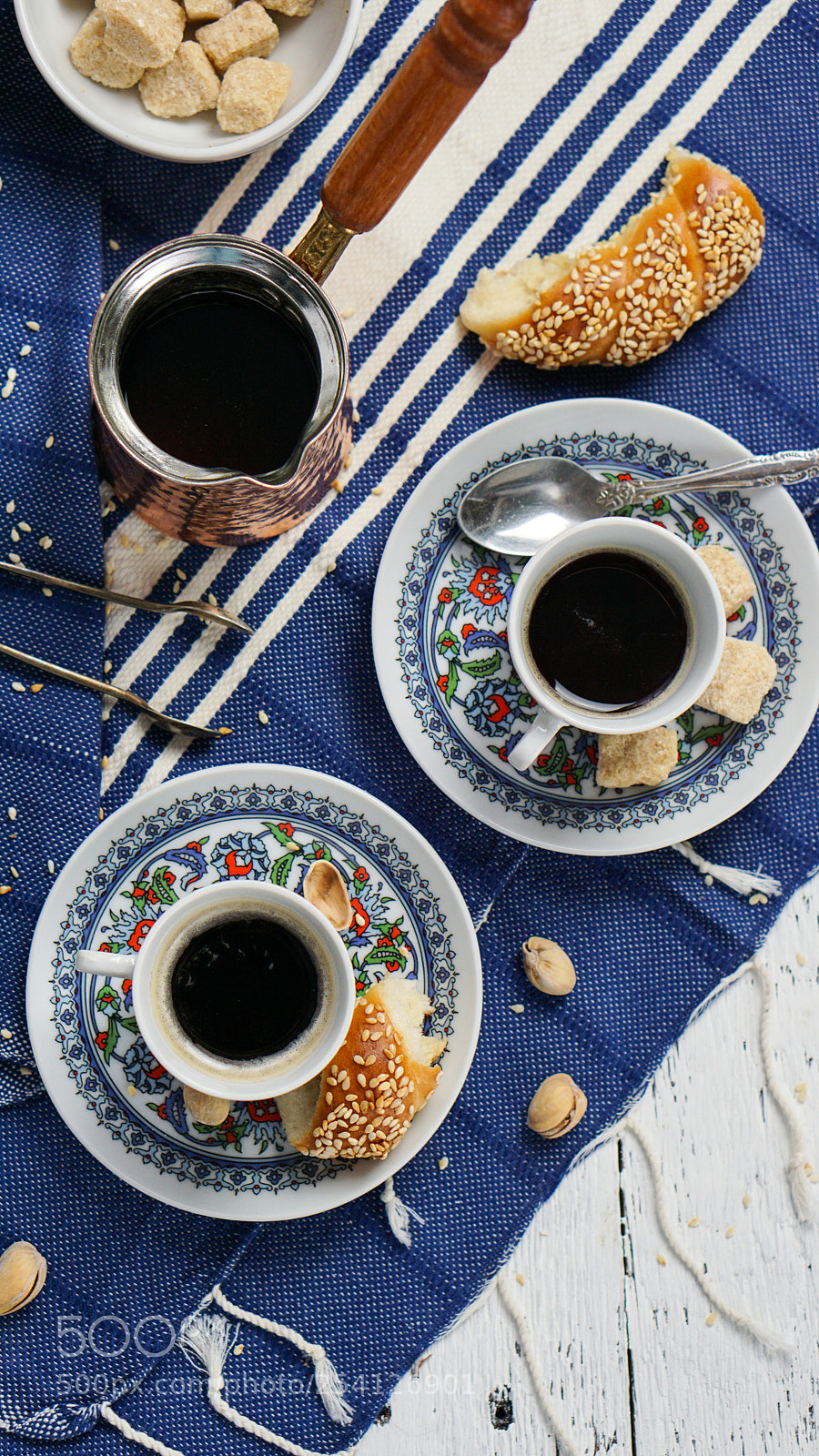 Sony a6000 sample photo. Turkish bagels and coffee photography