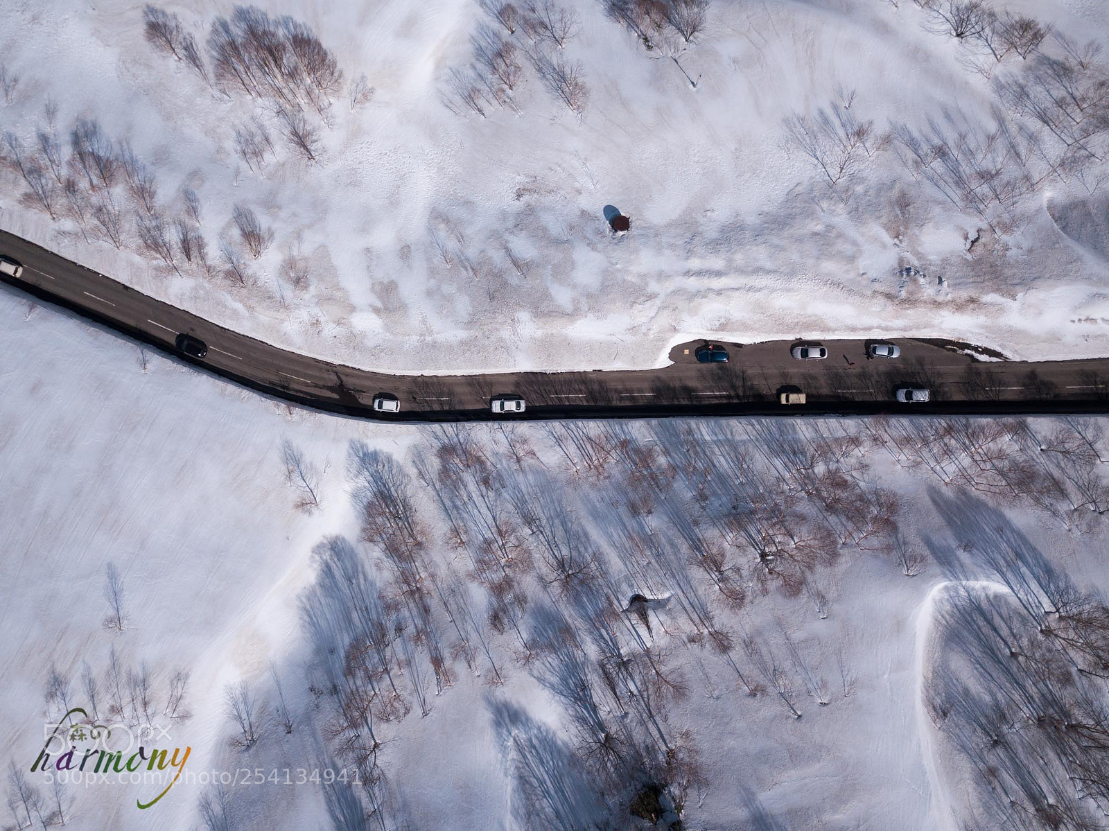 DJI FC220 sample photo. Road to mountain photography