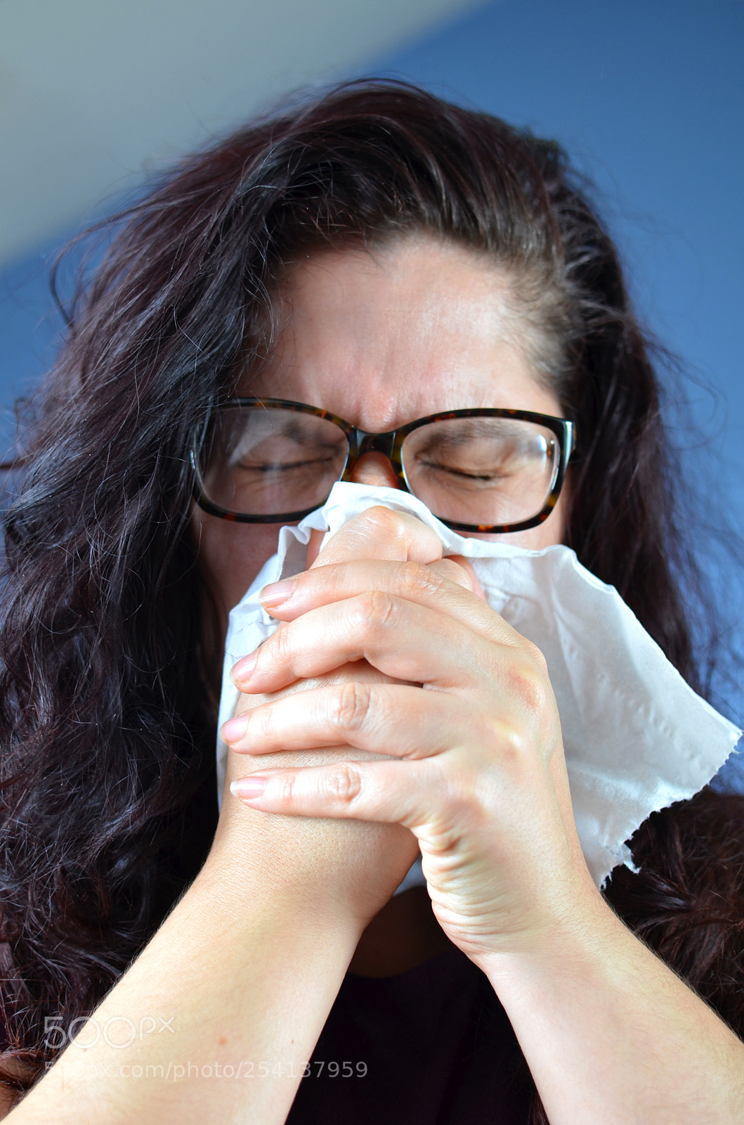Nikon D7000 sample photo. Woman blowing her nose photography
