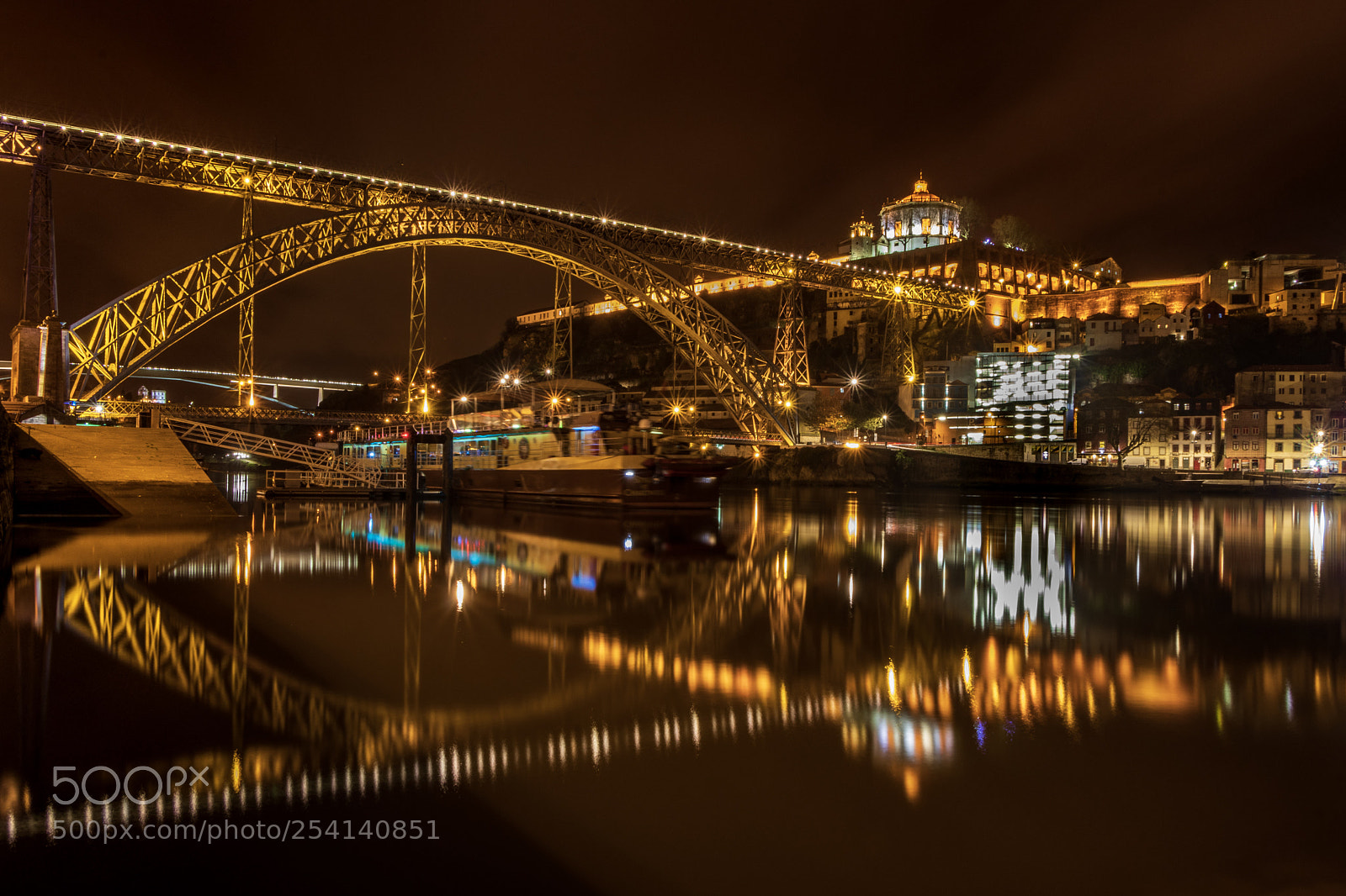Canon EOS 80D sample photo. Bridge light at night photography