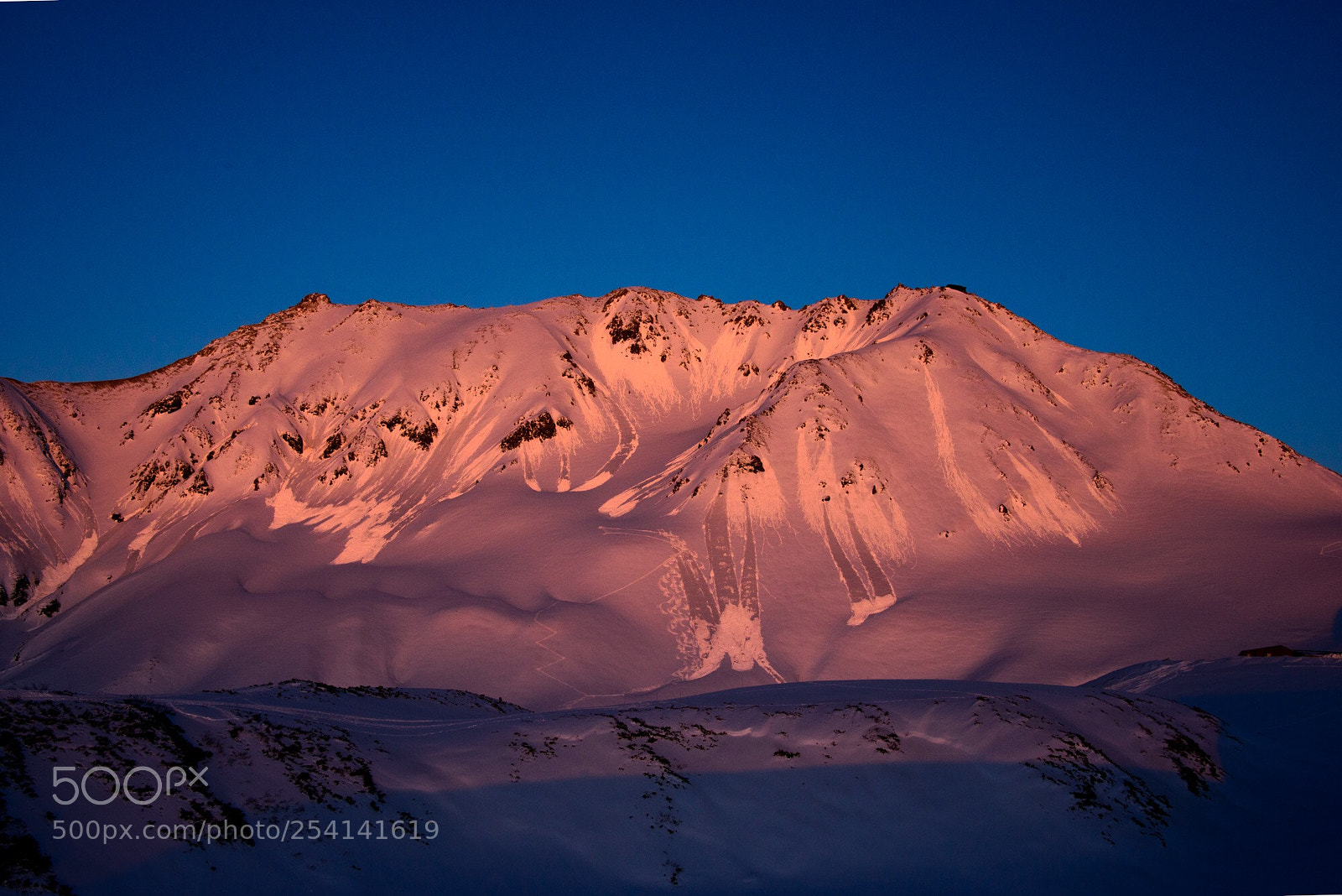 Nikon D800 sample photo. 焼ける立山 photography