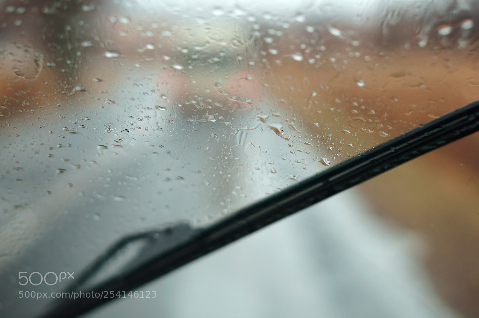 Sony Alpha NEX-3N sample photo. Raindrops on car glass photography