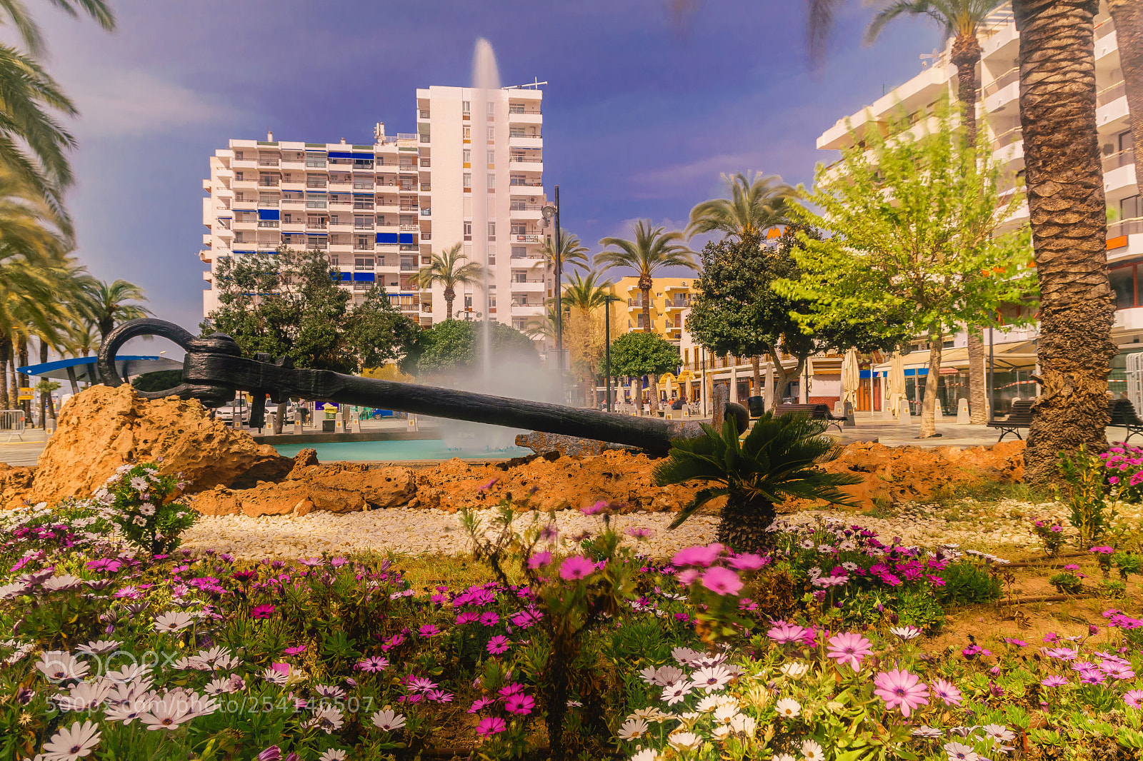 Nikon D5300 sample photo. City fountain photography