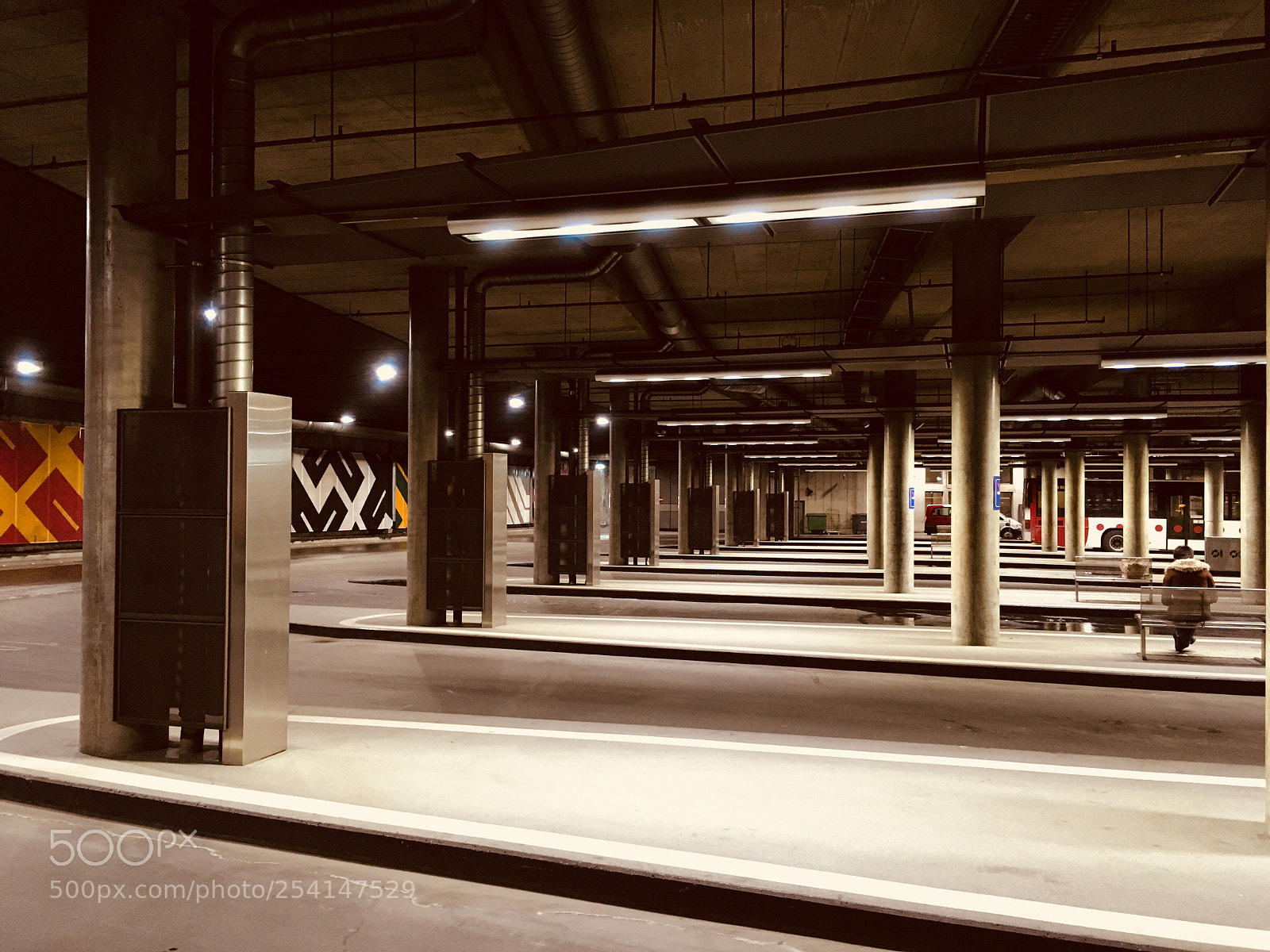 Apple iPhone SE sample photo. Fribourg bus station photography