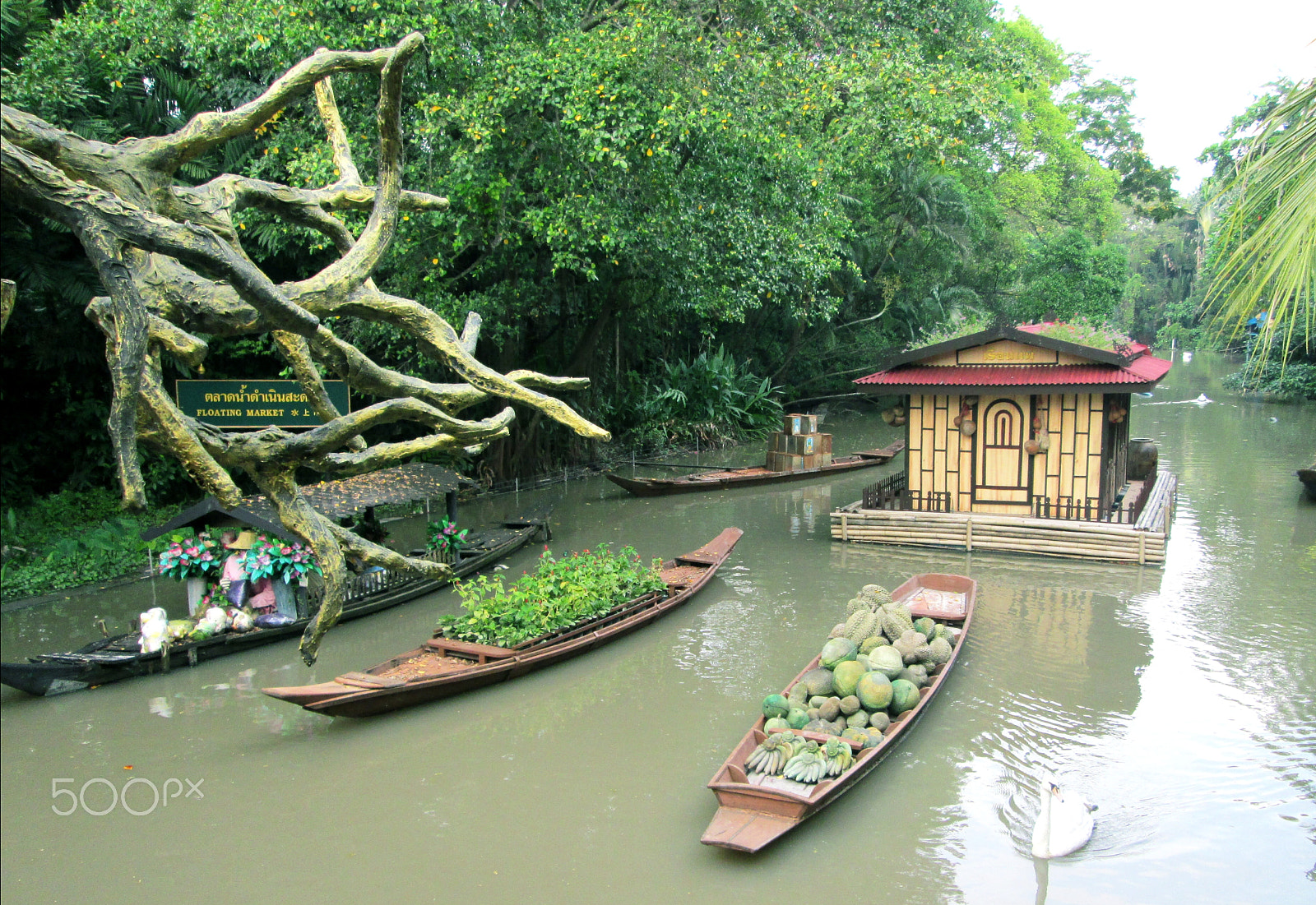 Canon PowerShot A810 sample photo. Water boat market.jpg photography