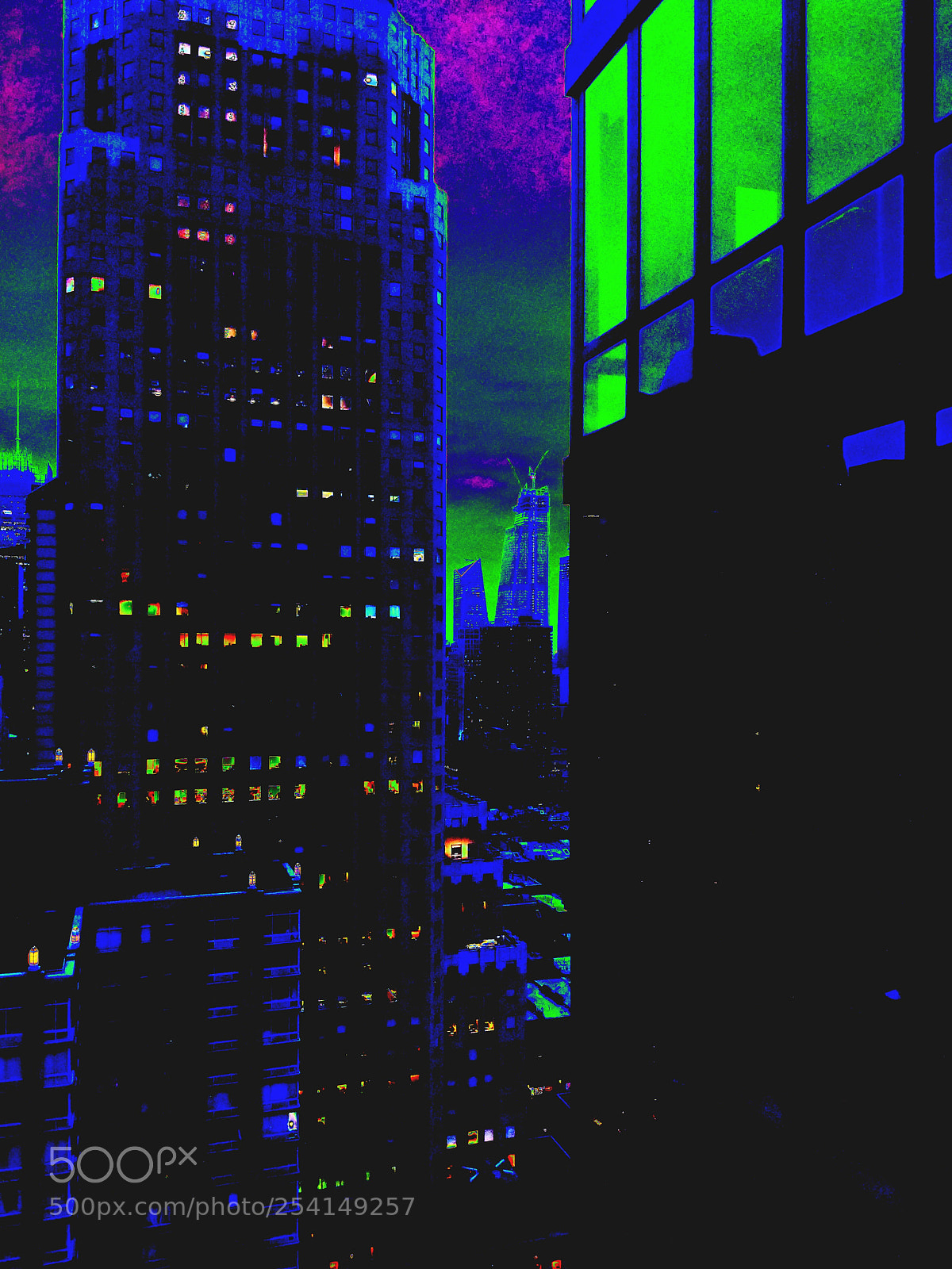 Google Pixel 2 XL sample photo. Psychedelic hudson yards photography