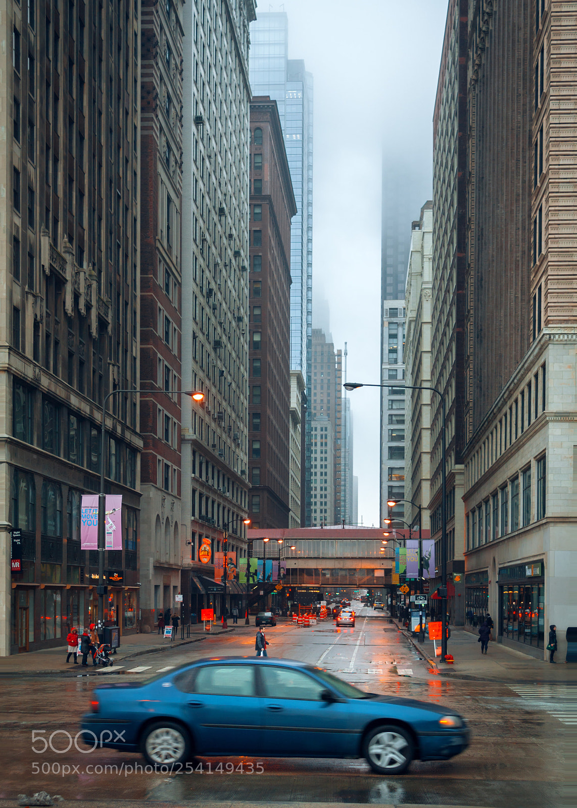Canon EOS 1000D (EOS Digital Rebel XS / EOS Kiss F) sample photo. Rainy mood in chicago photography