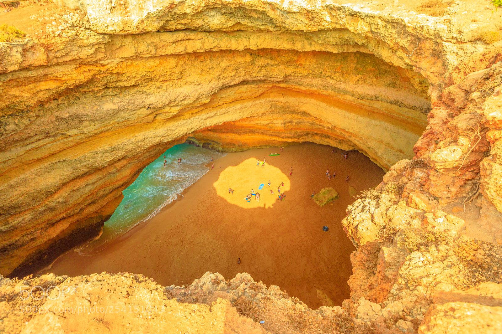 Canon EOS 5D Mark IV sample photo. Benagil cave aerial photography