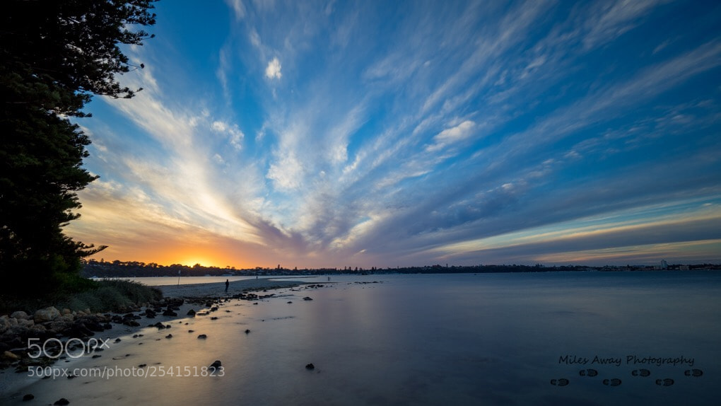 Sony a7R sample photo. Sandbar sunset  photography