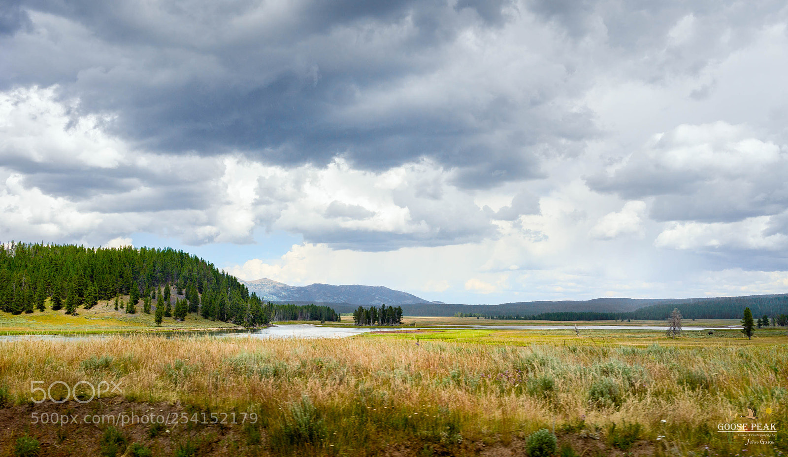 Sony a7 II sample photo. Storm over yellowstone photography