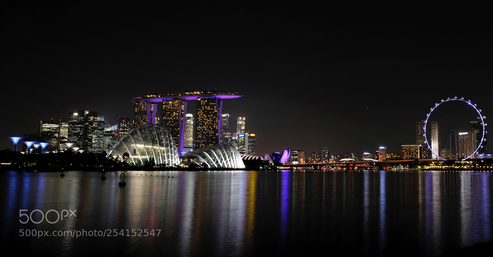 Nikon D700 sample photo. Marina bay skyline photography