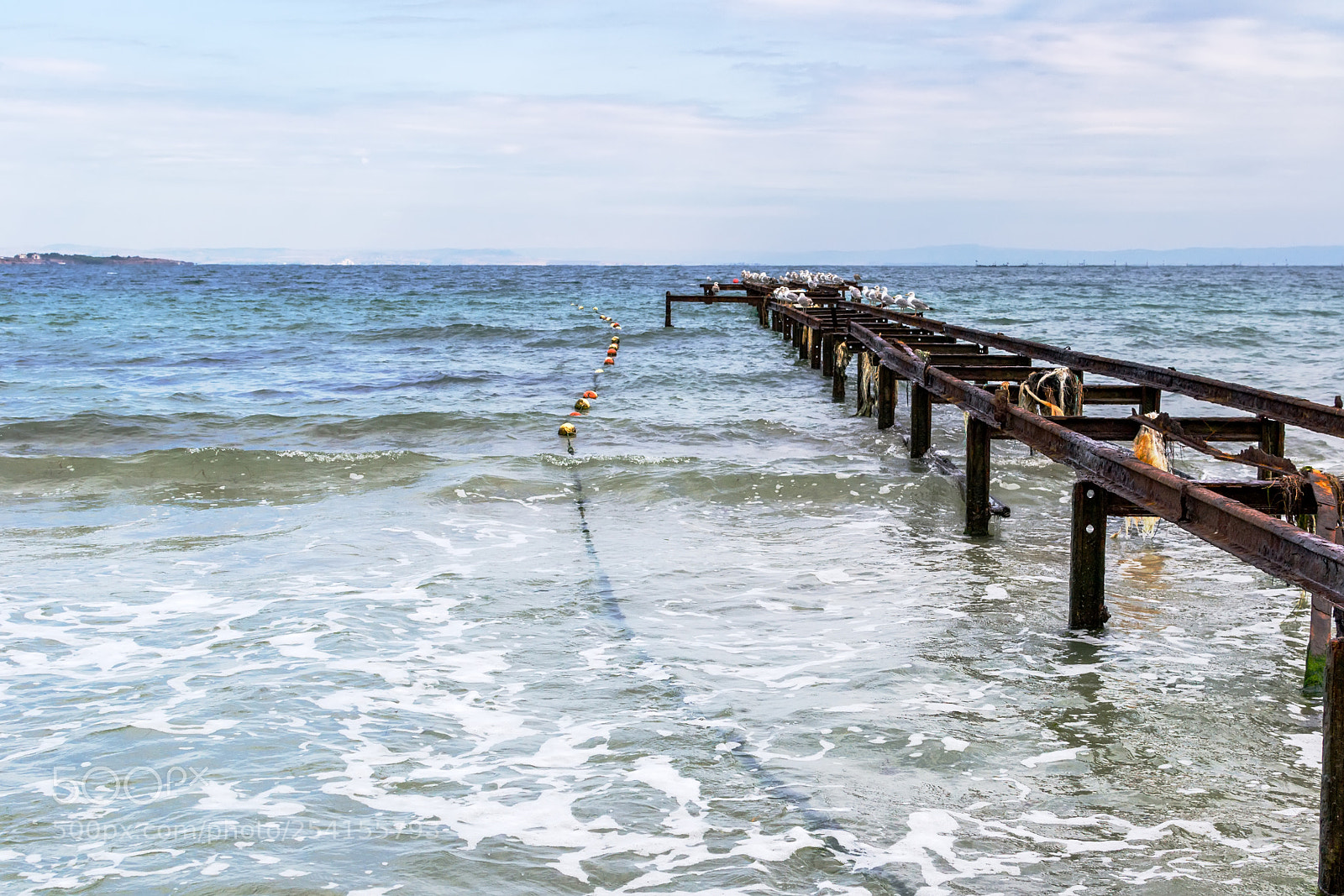 Nikon D3100 sample photo. Corrozed metal pier photography