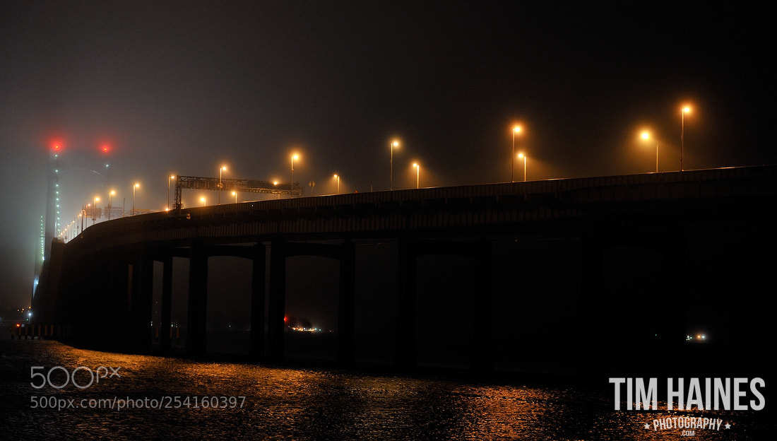 Nikon D3 sample photo. Bridge over foggy waters photography