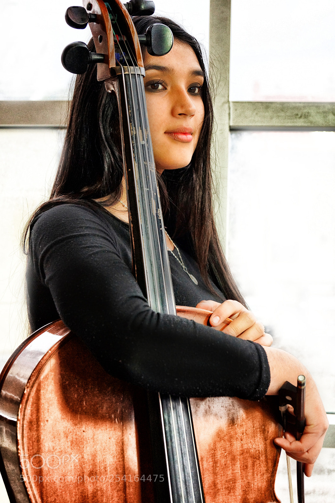 Sony SLT-A65 (SLT-A65V) sample photo. Cello girl photography