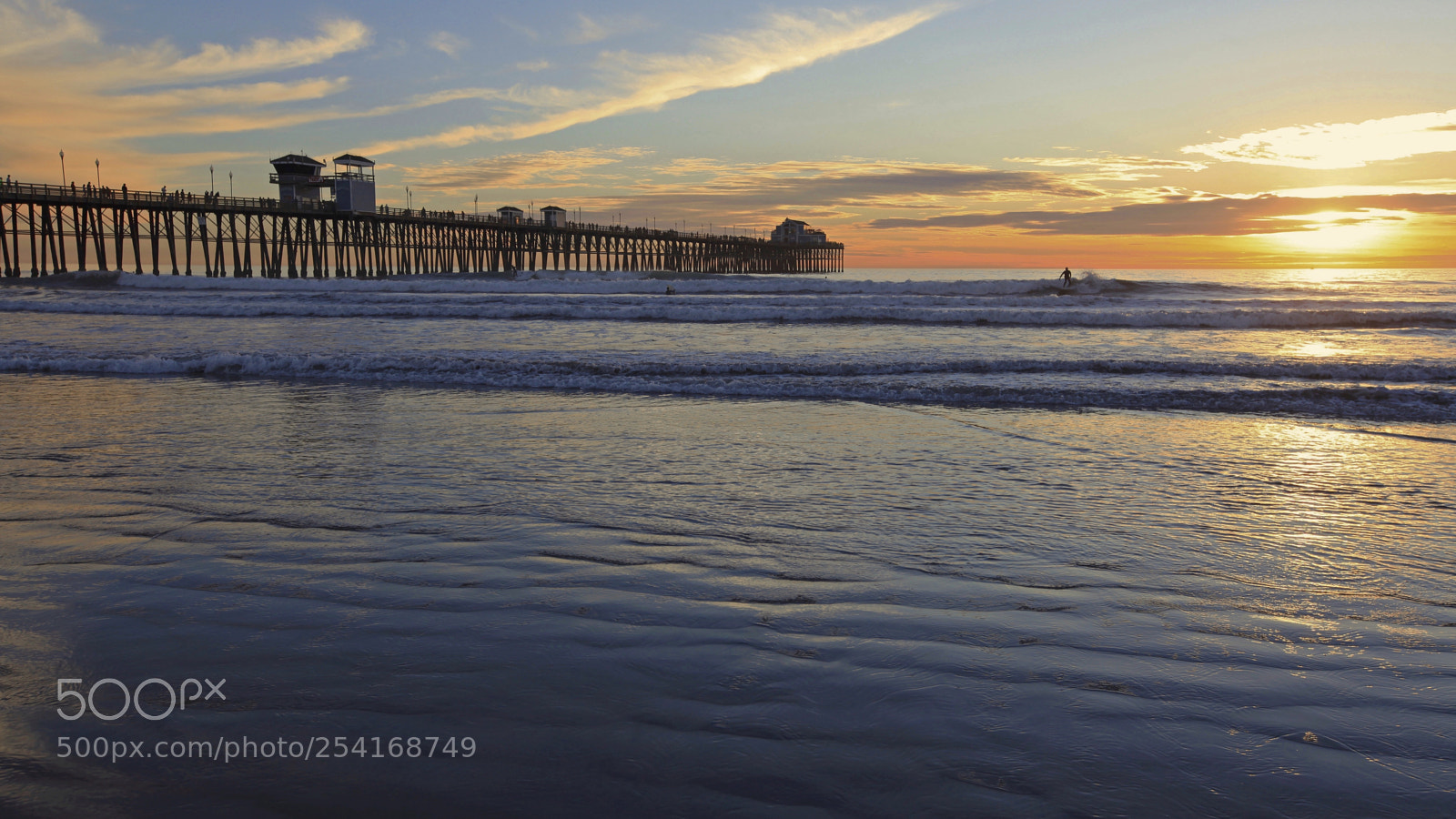 Canon EOS 5D Mark II sample photo. Oceanside evening photography