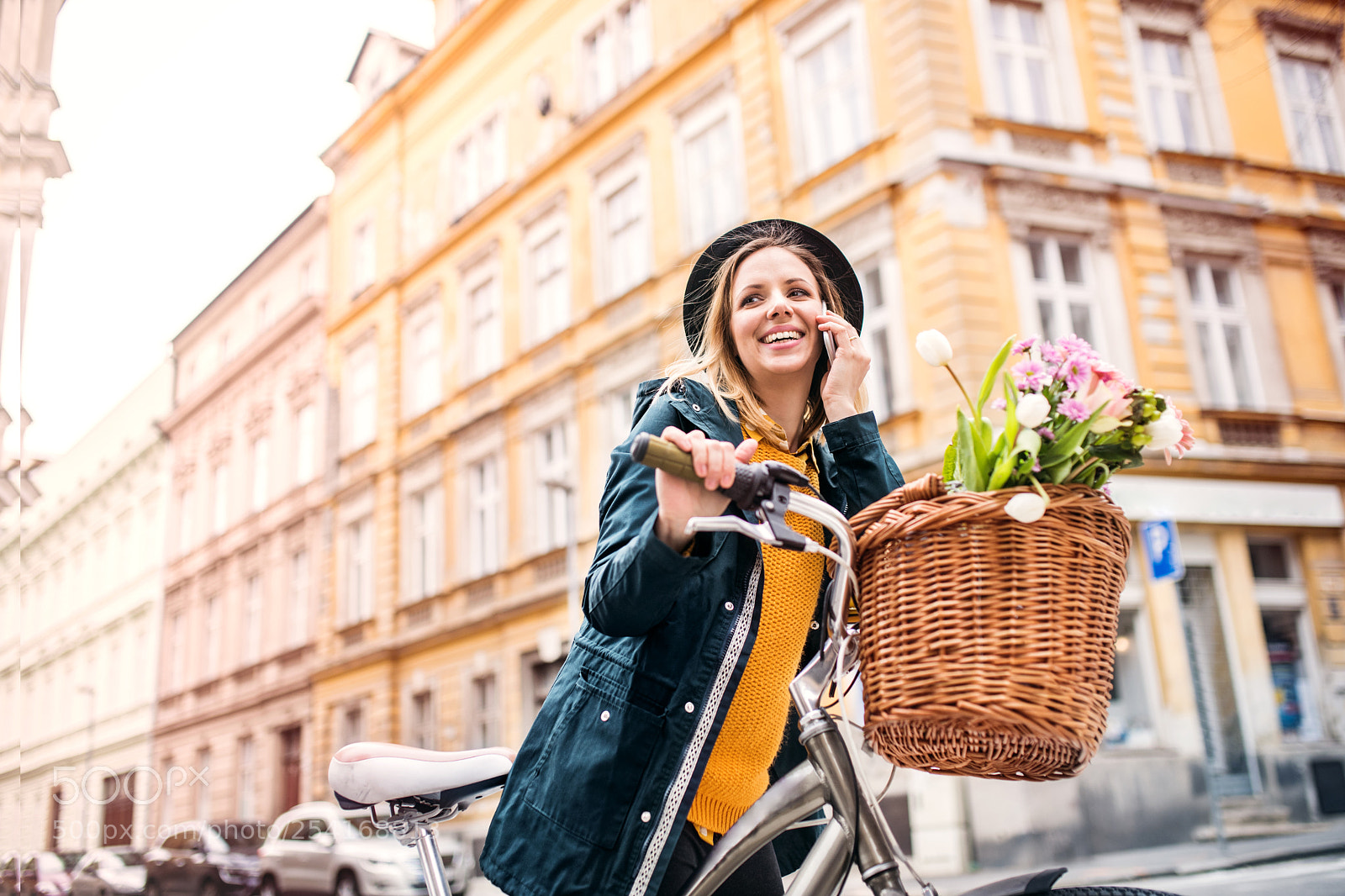 Nikon D5 sample photo. Young woman with bicycle photography