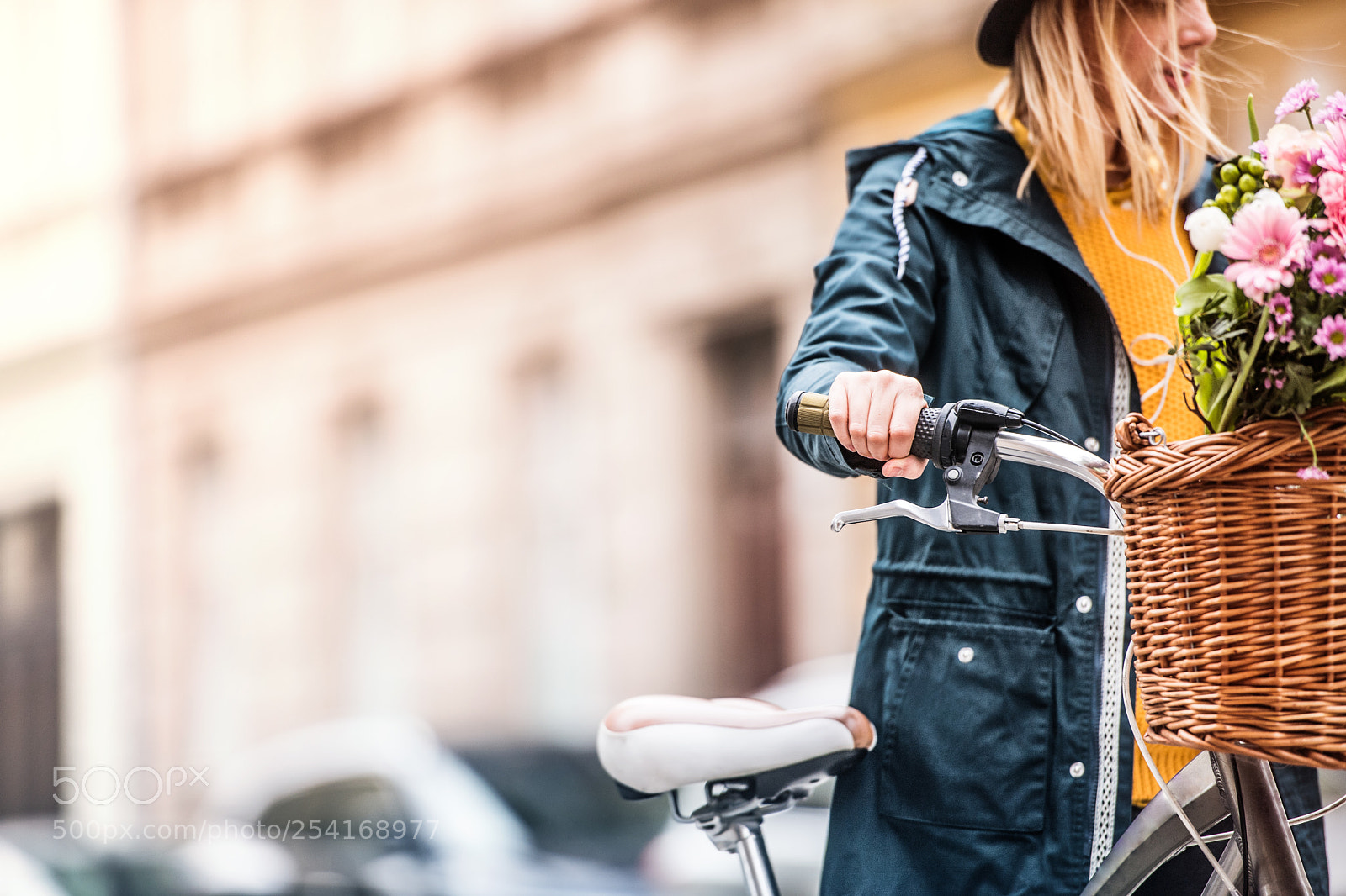 Nikon D5 sample photo. Young woman with bicycle photography