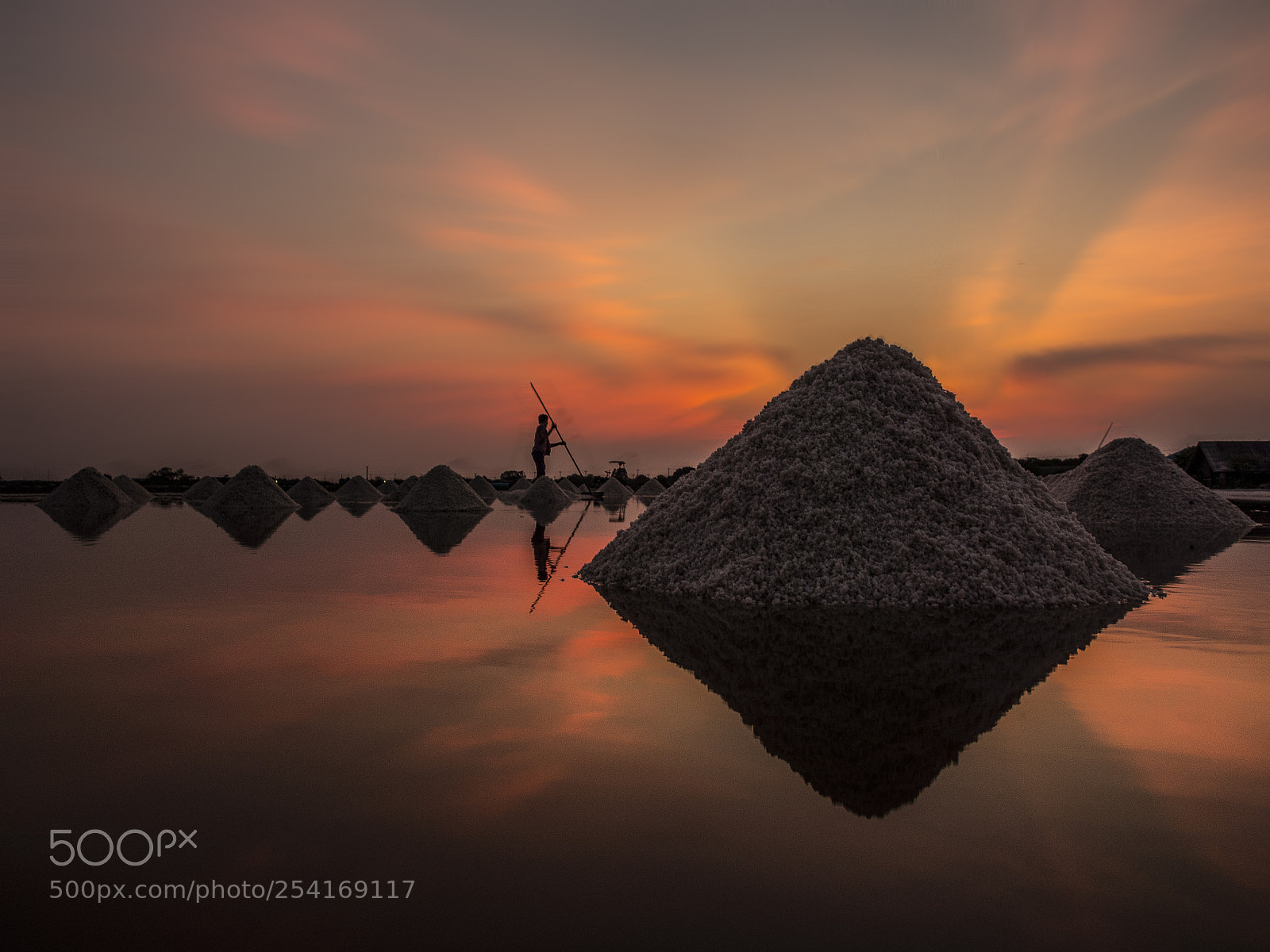 Olympus OM-D E-M5 sample photo. Salt production in thailand. photography