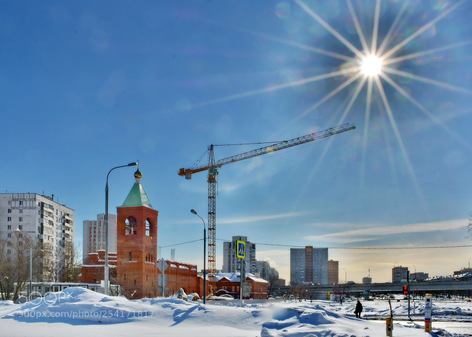 Nikon D5200 sample photo. Moscow continues to build photography