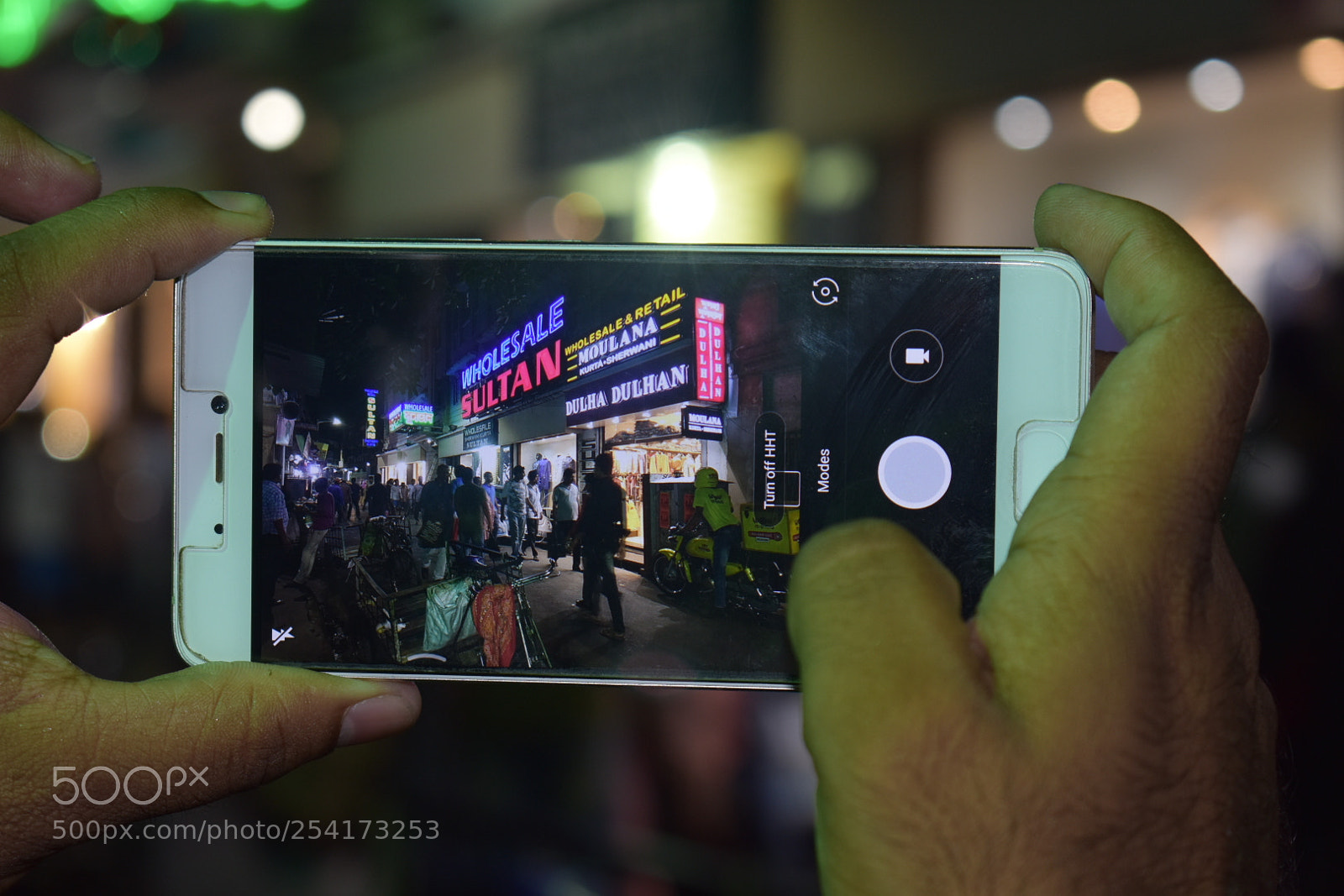 Nikon D3400 sample photo. City at night photography
