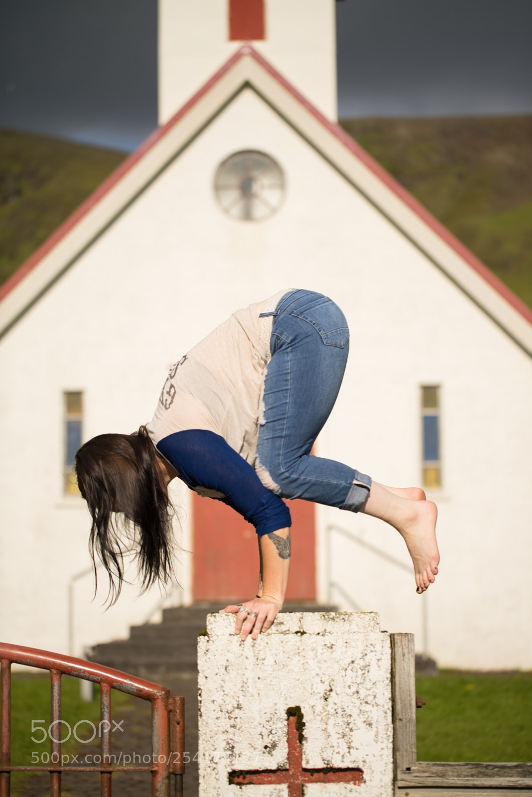 Sony a7R sample photo. Iceland yoga photography