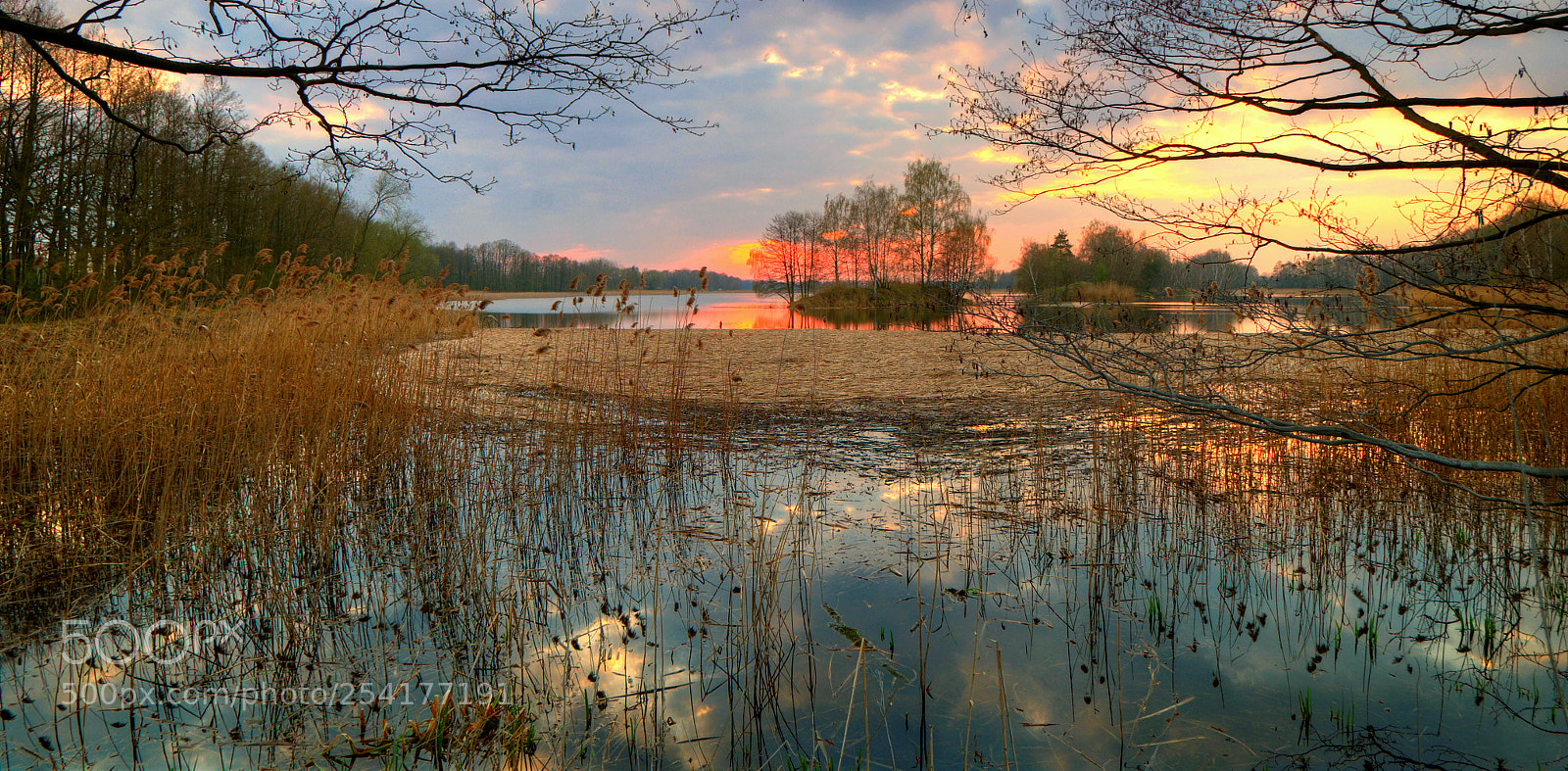 Pentax K-30 sample photo. Sunset over pond photography