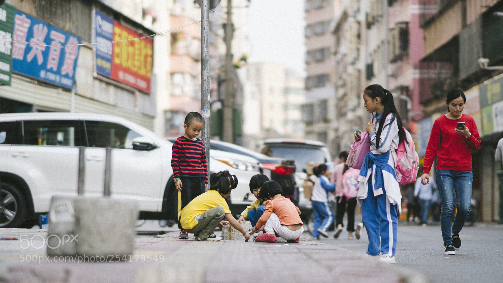 Sony a6500 sample photo. Kids streetlife shenzhen photography