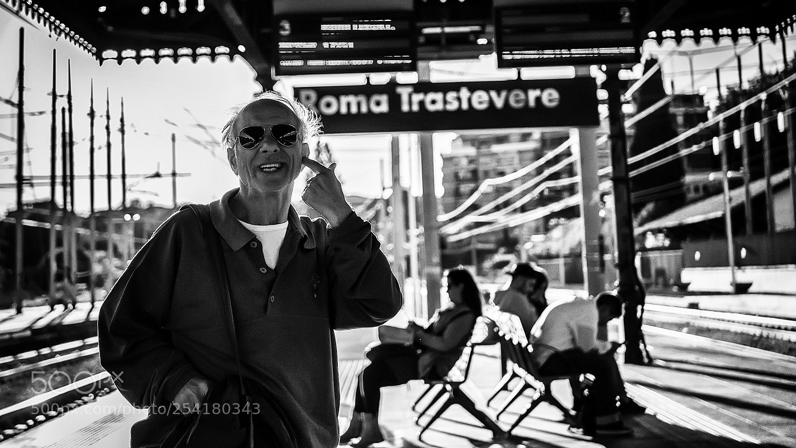 Olympus OM-D E-M10 II sample photo. Railway station #676 photography