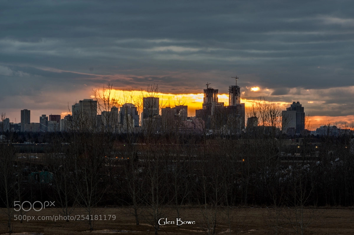 Pentax K-3 II sample photo. Emonton skyline photography