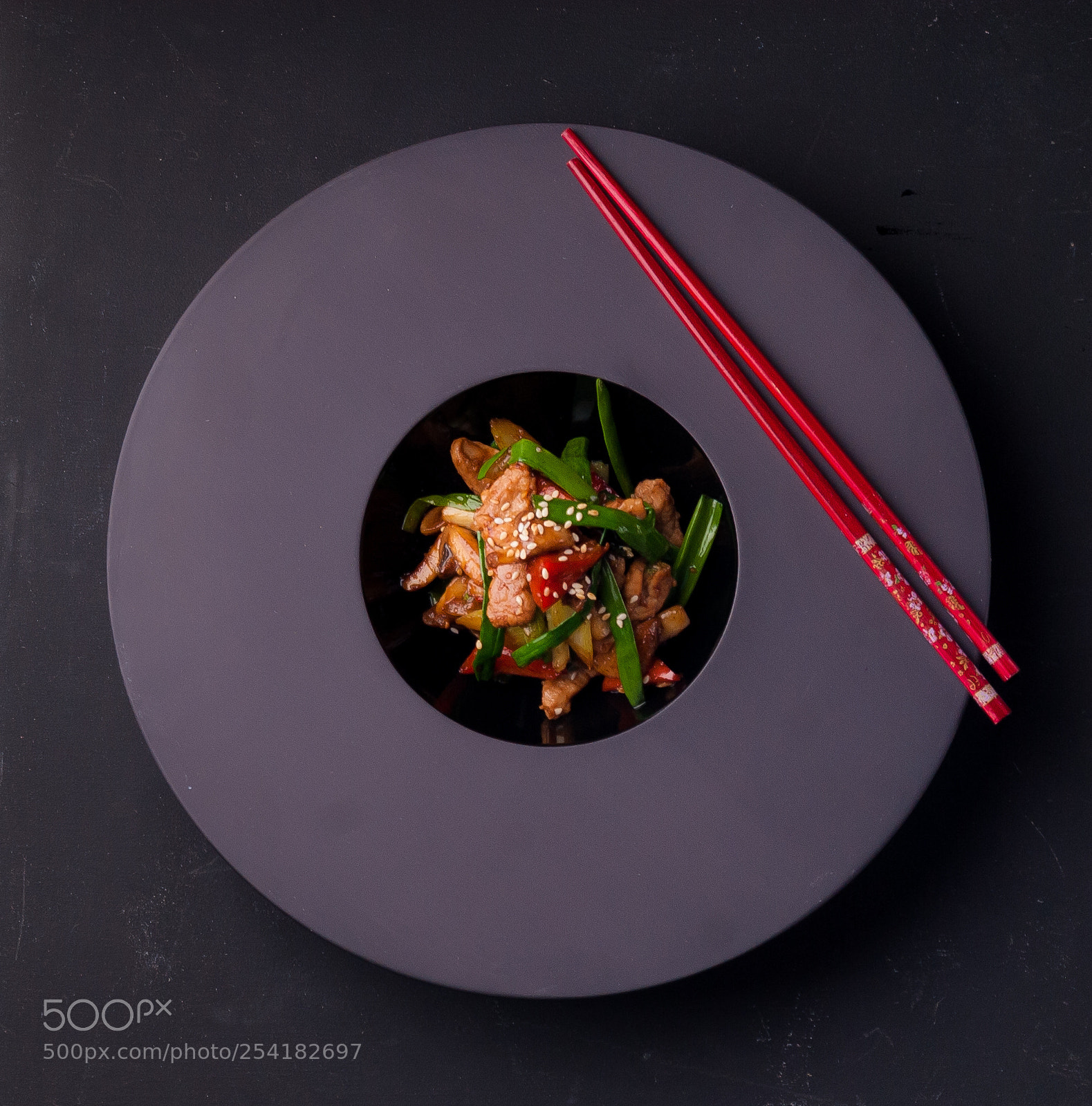 Nikon D200 sample photo. Pork in asian style photography