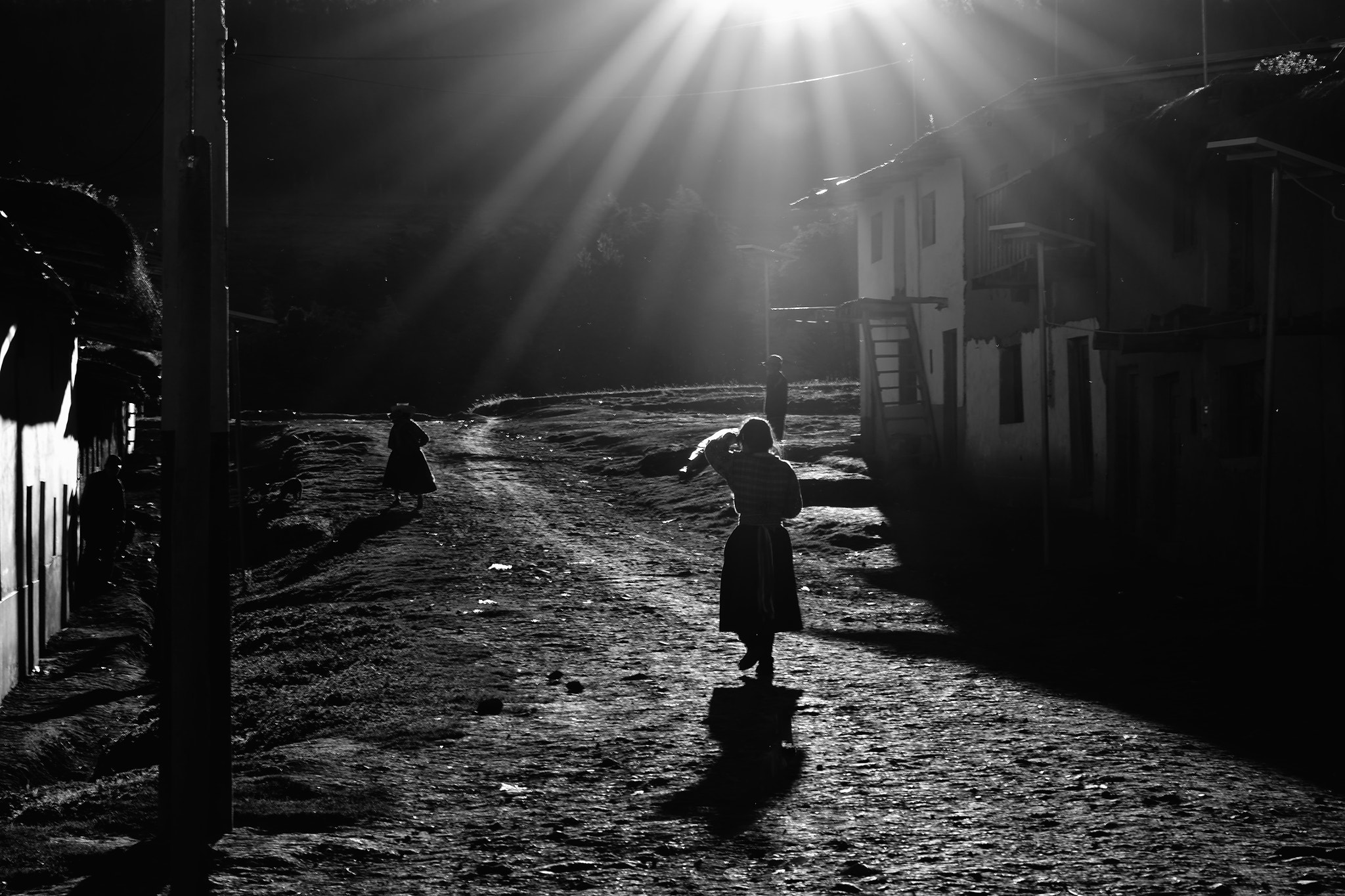 Nikon D5300 sample photo. Sunset in the village photography