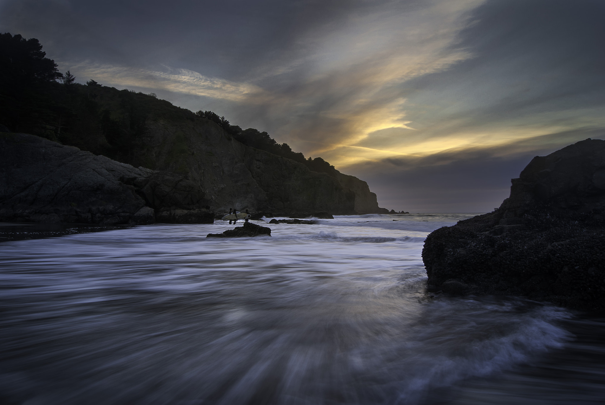 Sony Alpha DSLR-A330 sample photo. Sunset surf photography
